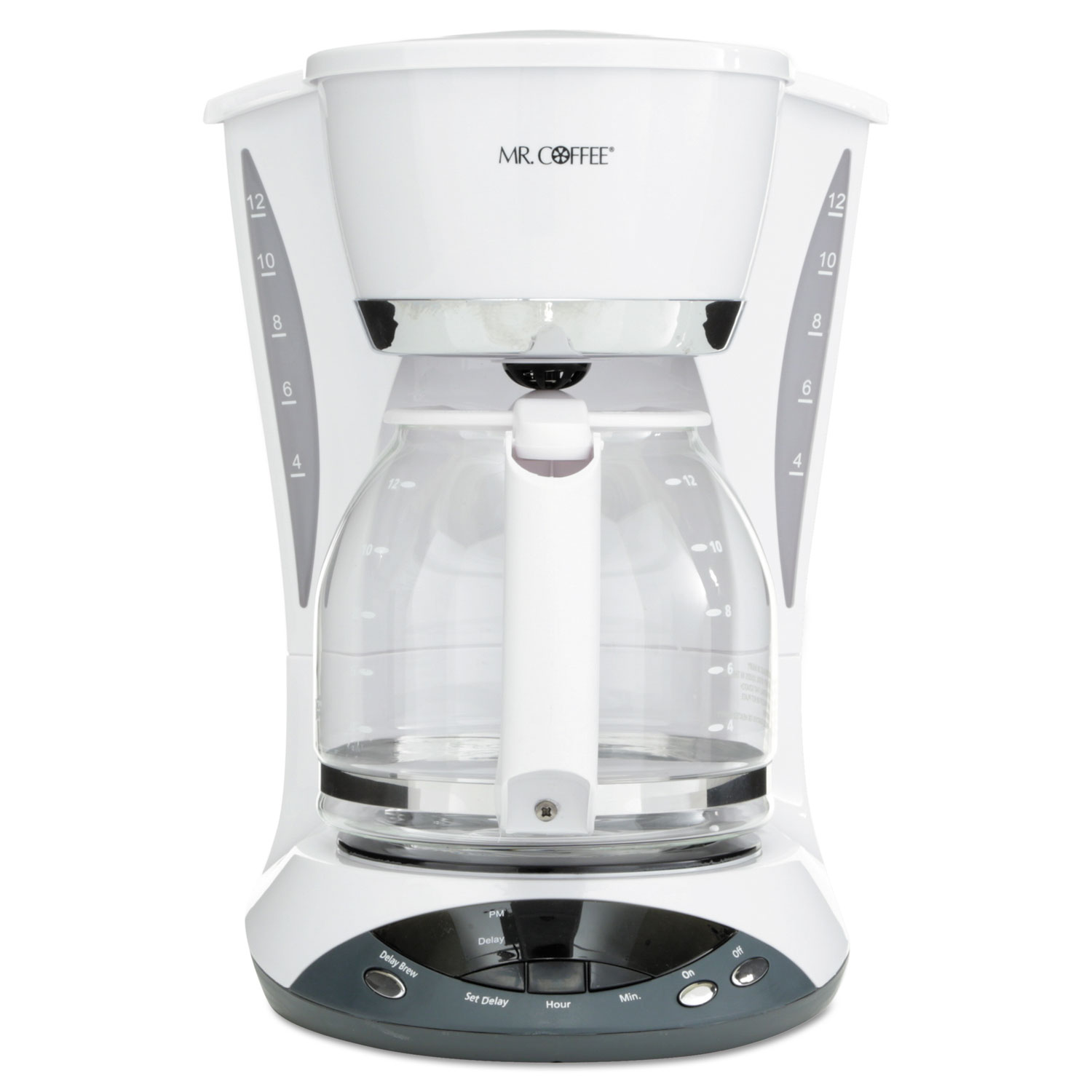 12-Cup Programmable Coffeemaker, White