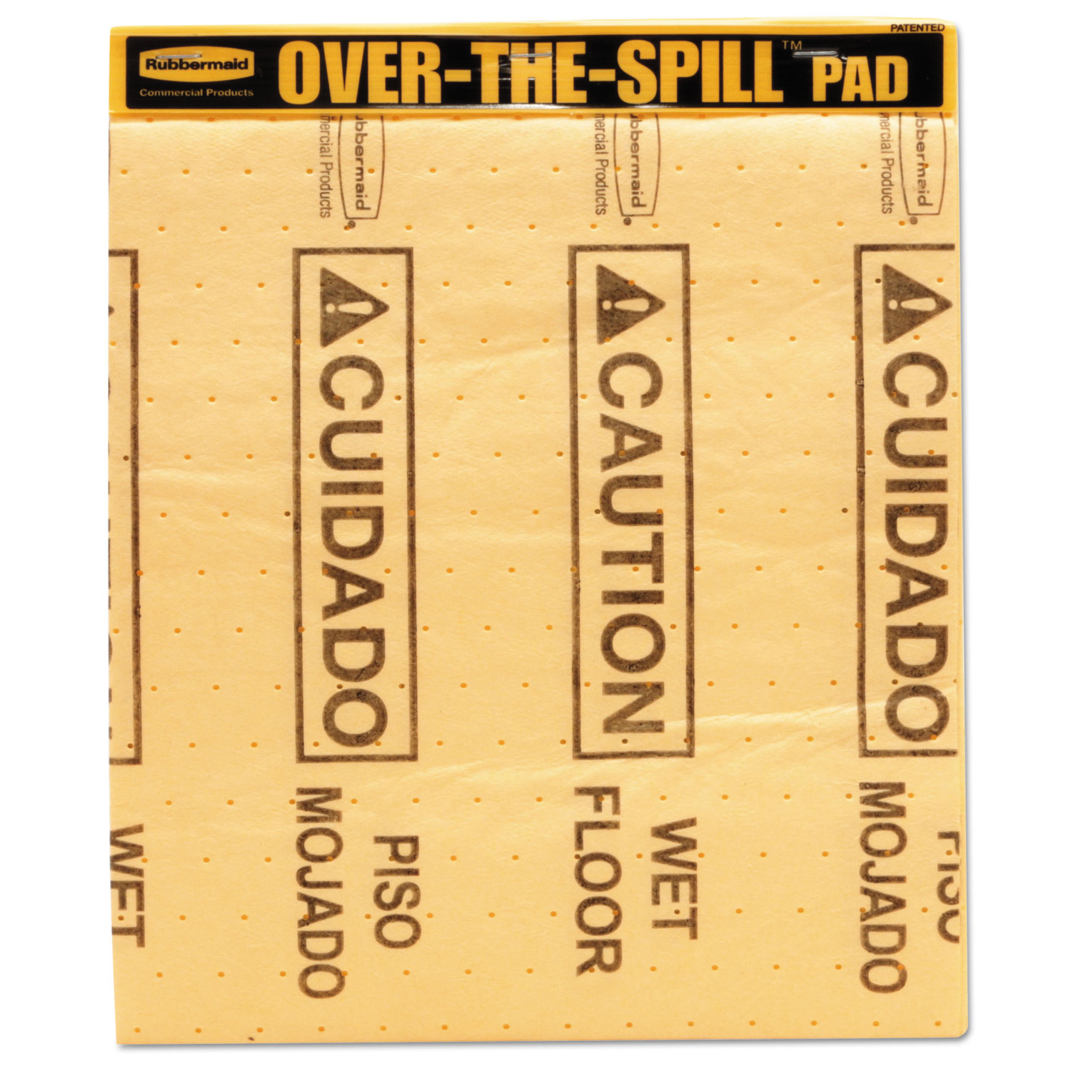  Rubbermaid Commercial FG425400YEL Over-The-Spill Pad Tablet with Medium Spill Pads, Yellow, 22/Pack (RCP4254) 