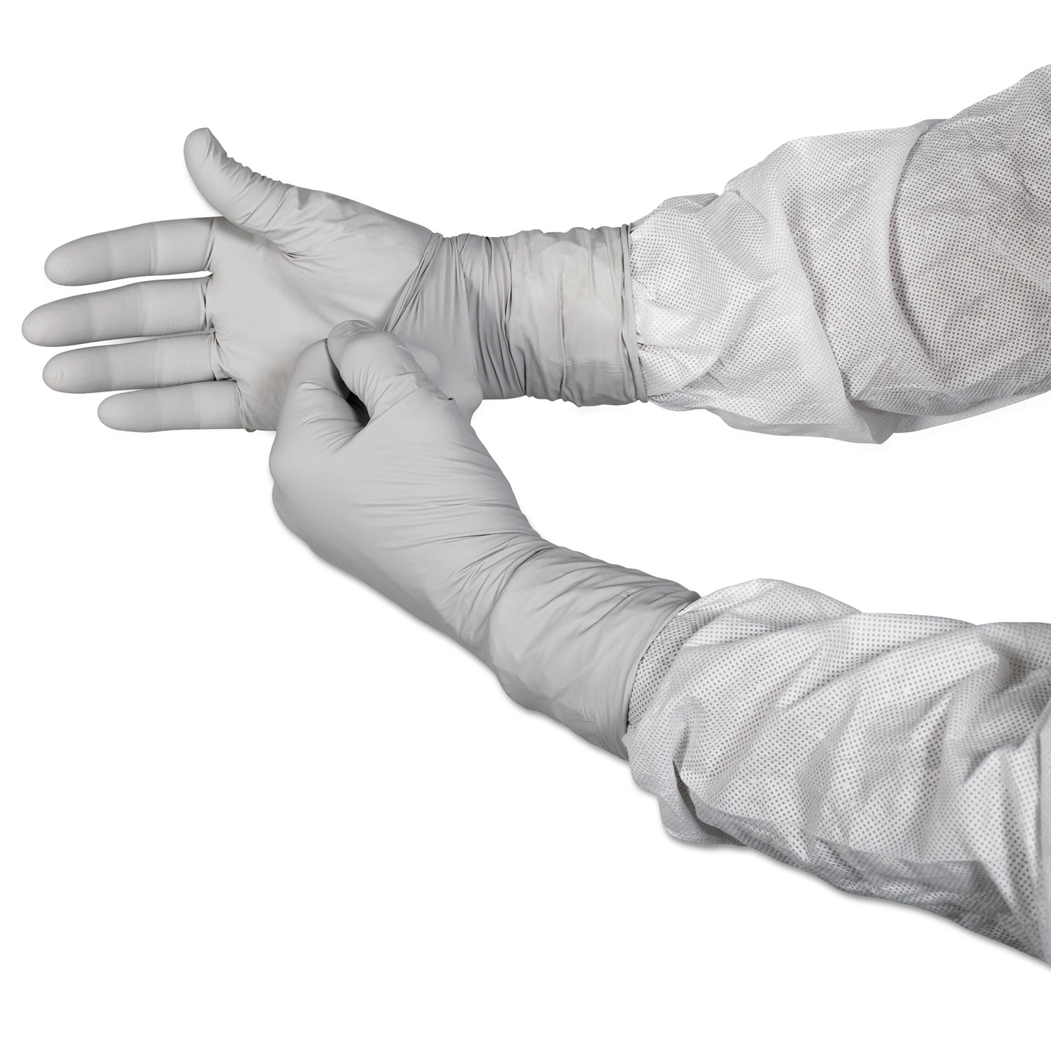 G3 NXT Nitrile Gloves, Packaged Sterile, AQL 1.5, Size 7.5, 4 mil Thick, 12" Long, Gray, 60/Bag, 10 Bags/Carton