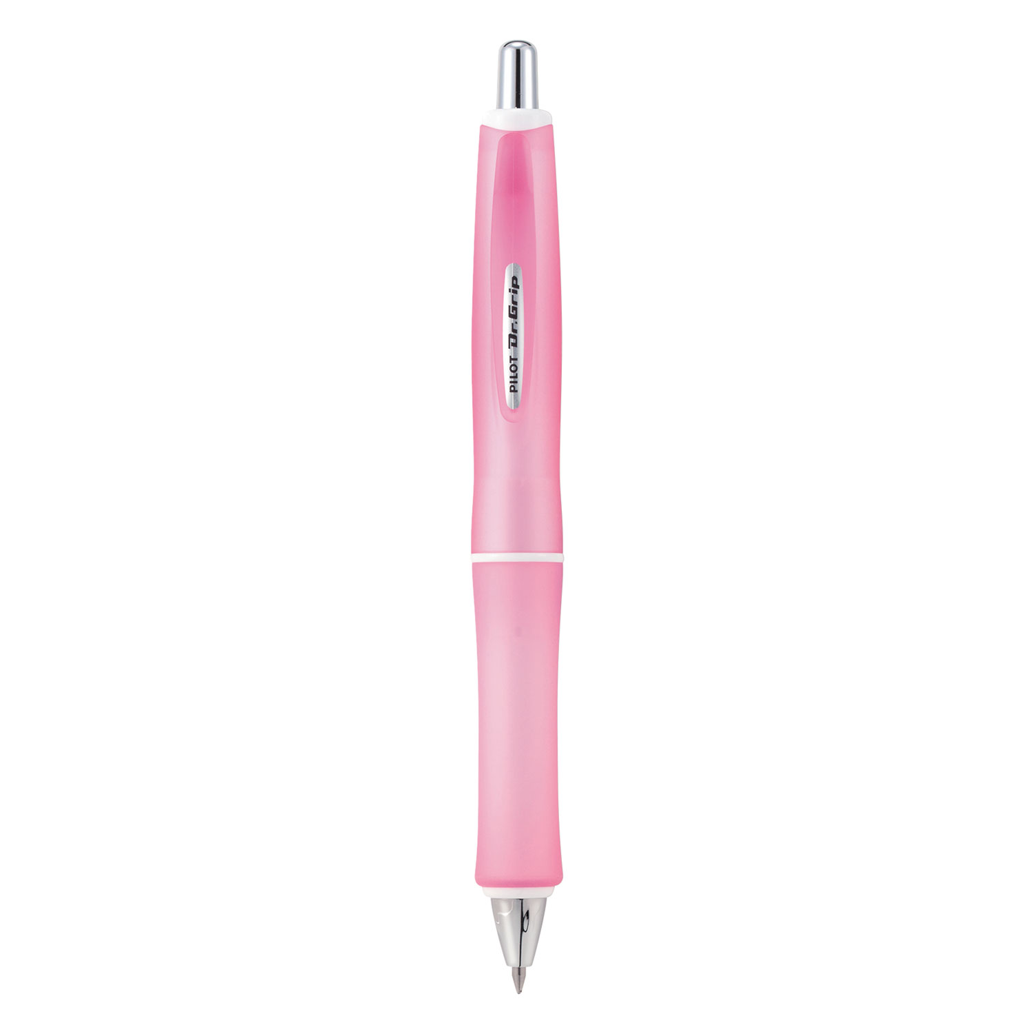 Dr. Grip Frosted Advanced Ink Pen, Pink Barrel, Black Ink, 1mm