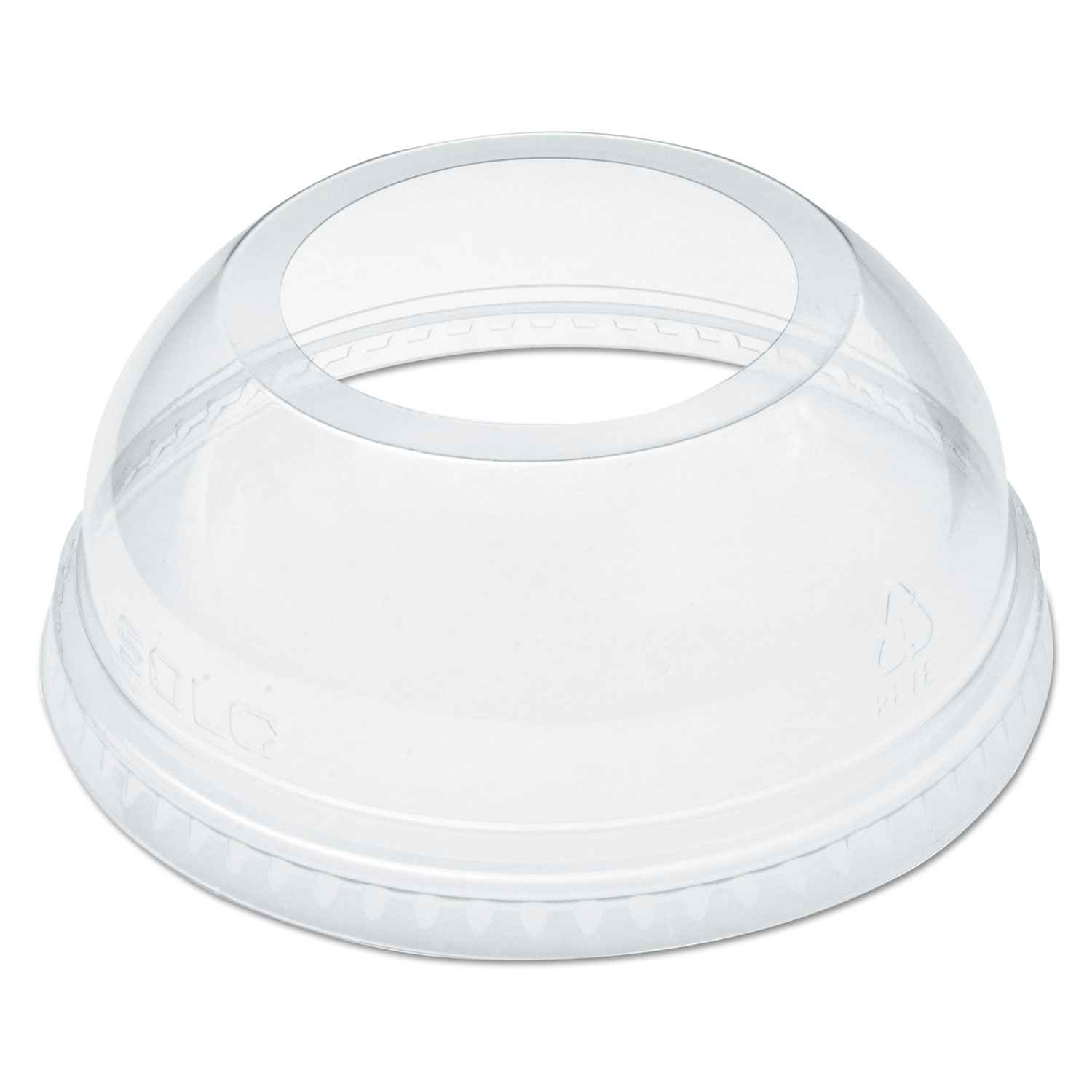  Dart DLW626 Open-Top Dome Lid for 16-24 oz Plastic Cups, Clear, 1.9Dia Hole, 1000/Carton (DCCDLW626) 