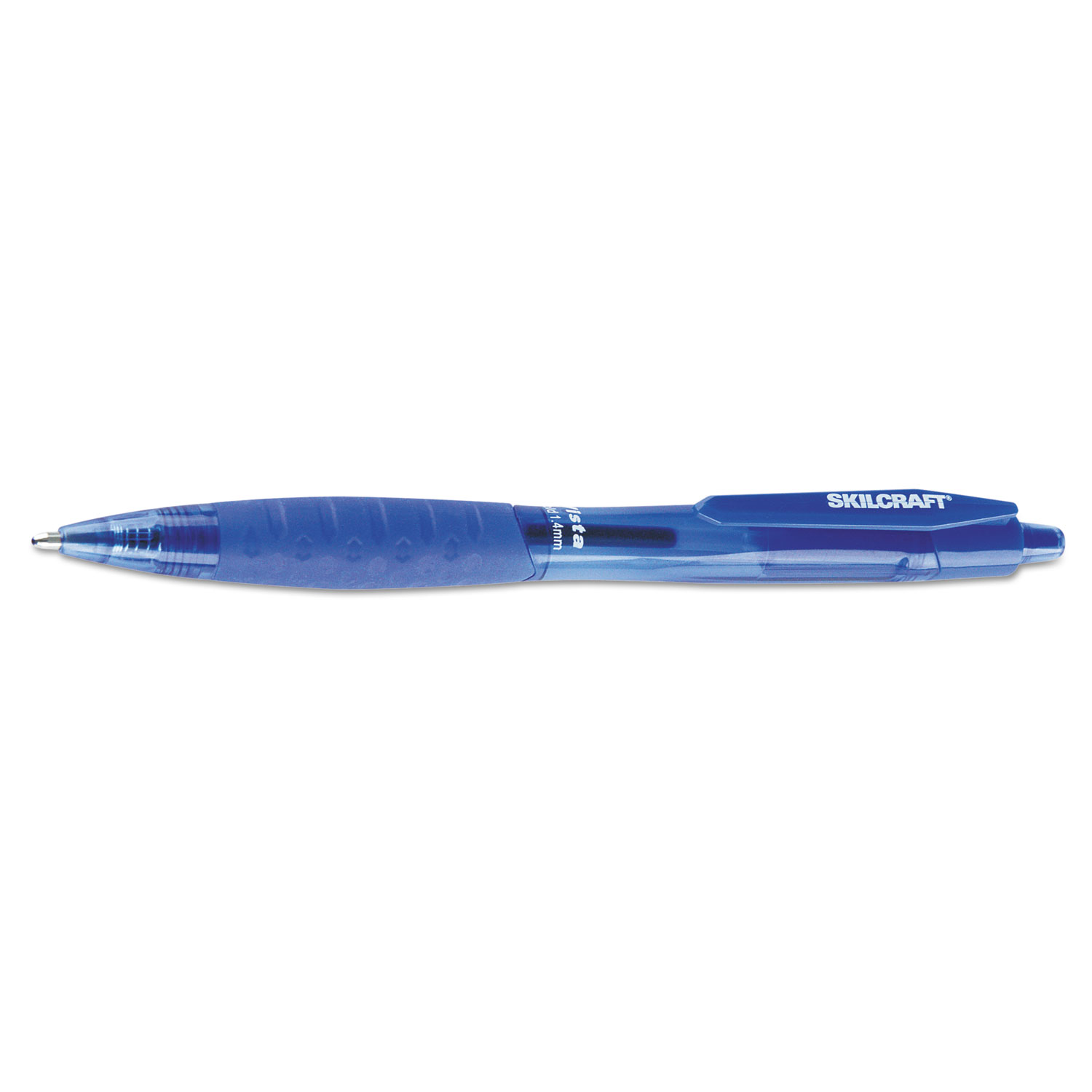 SKILCRAFT Retractable Ballpoint Pen Refillable Blue 1.4 mm Pen Point Size