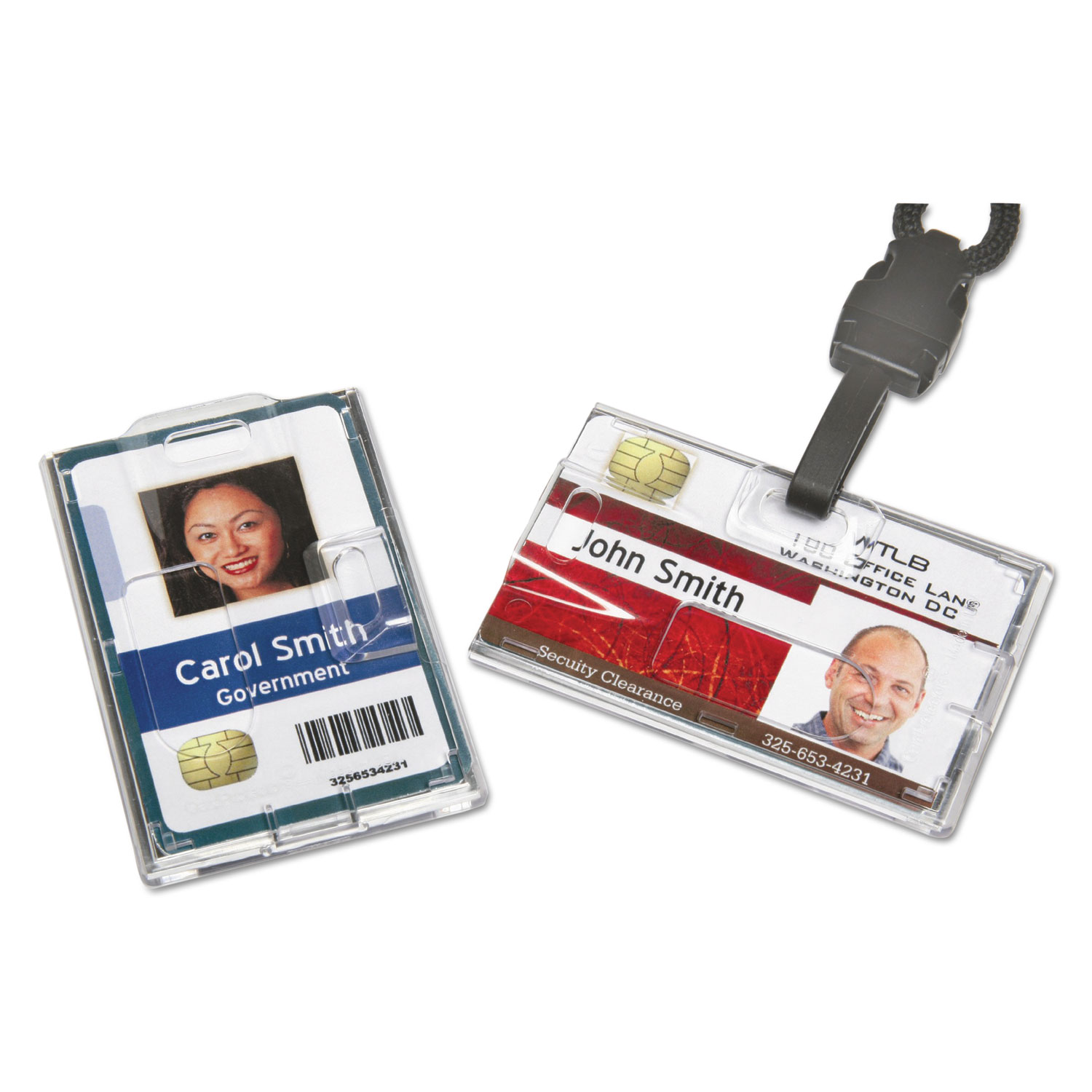 Dual Badge Holder 