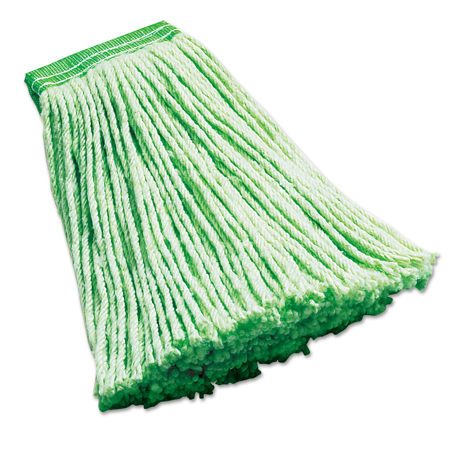  Rubbermaid Commercial FGF13600GR00 Synthetic Wet Mop Heads, Green, 16 oz, 5 Headband, 6/Carton (RCPF136LGR) 