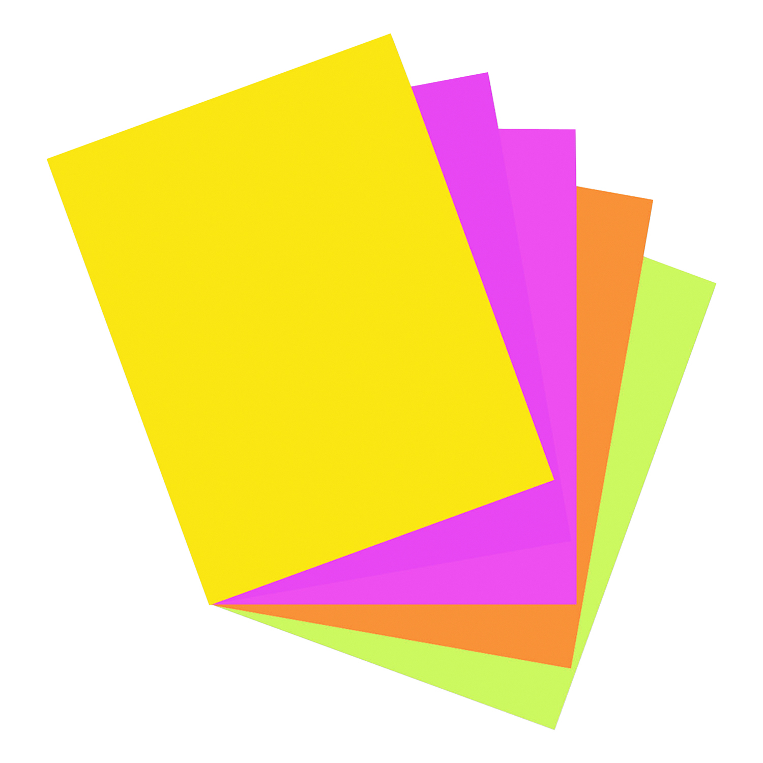 Array Card Stock, 65lb, 8.5 x 11, Assorted Hyper Colors, 50/Pack