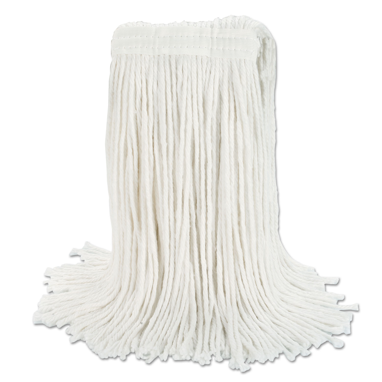 Pack of 12 White 20 oz Rayon UNISAN 2320F Premium Cut-End Wet Mop Heads 