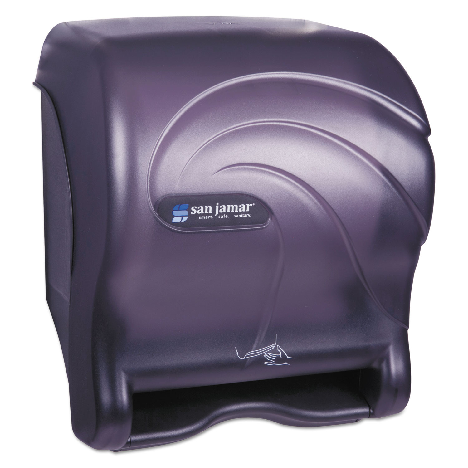  San Jamar SAN T8490TBK Oceans Smart Essence Electronic Towel Dispenser,14.4hx11.8wx9.1d, Black, Plastic (SJMT8490TBK) 