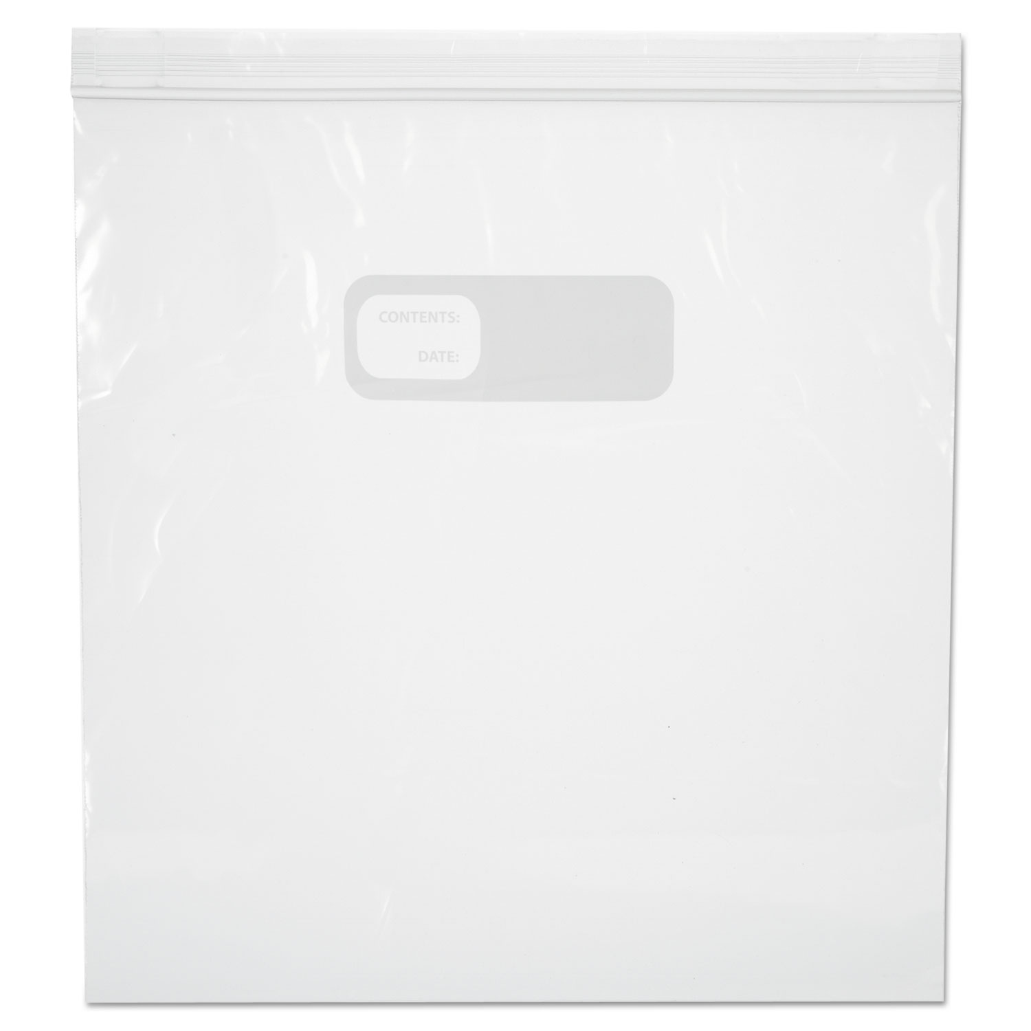Reclosable Food Storage Bags, 1 Gal, 1.75 mil, Clear, LDPE, 10.56 x 11, 250/Box