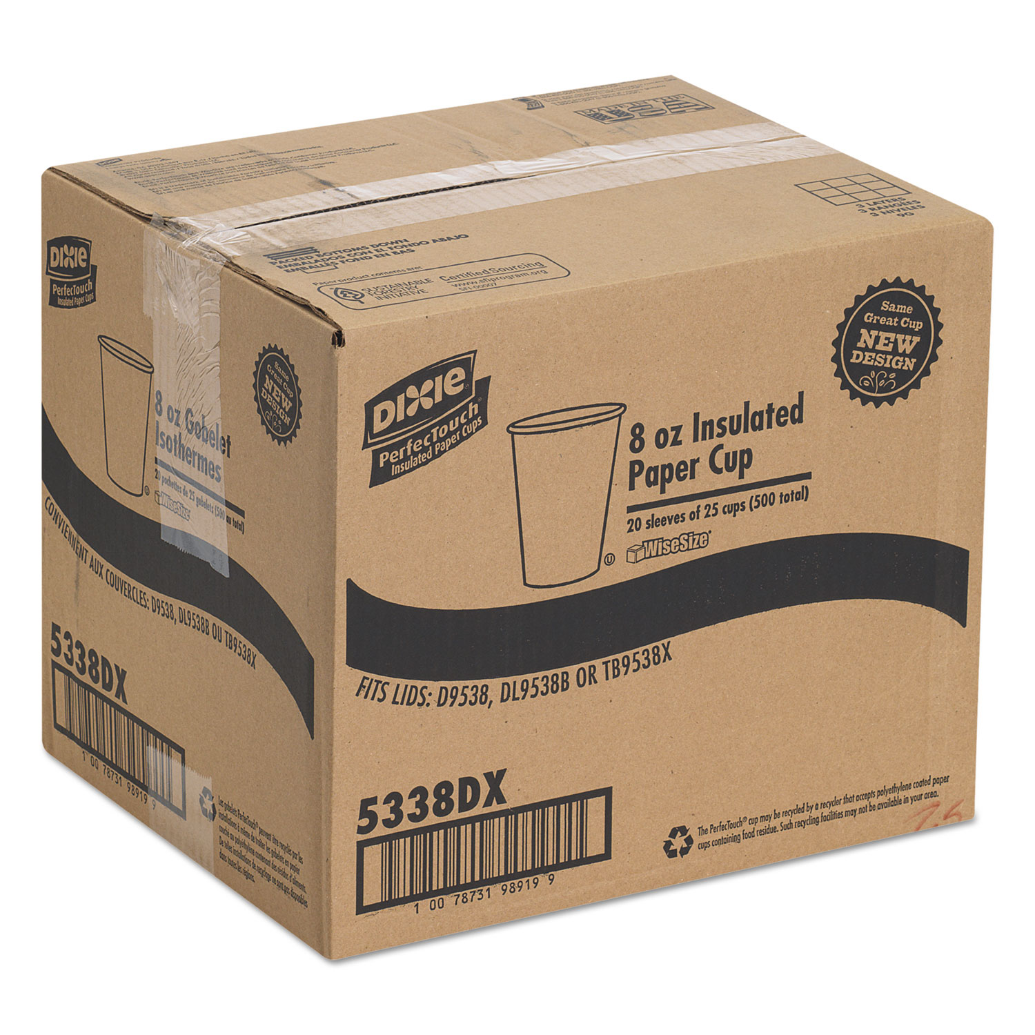 Download PerfecTouch Hot Cups, Paper, 8 oz, Coffee Haze Design, 500/Carton - Sierra Office Systems ...