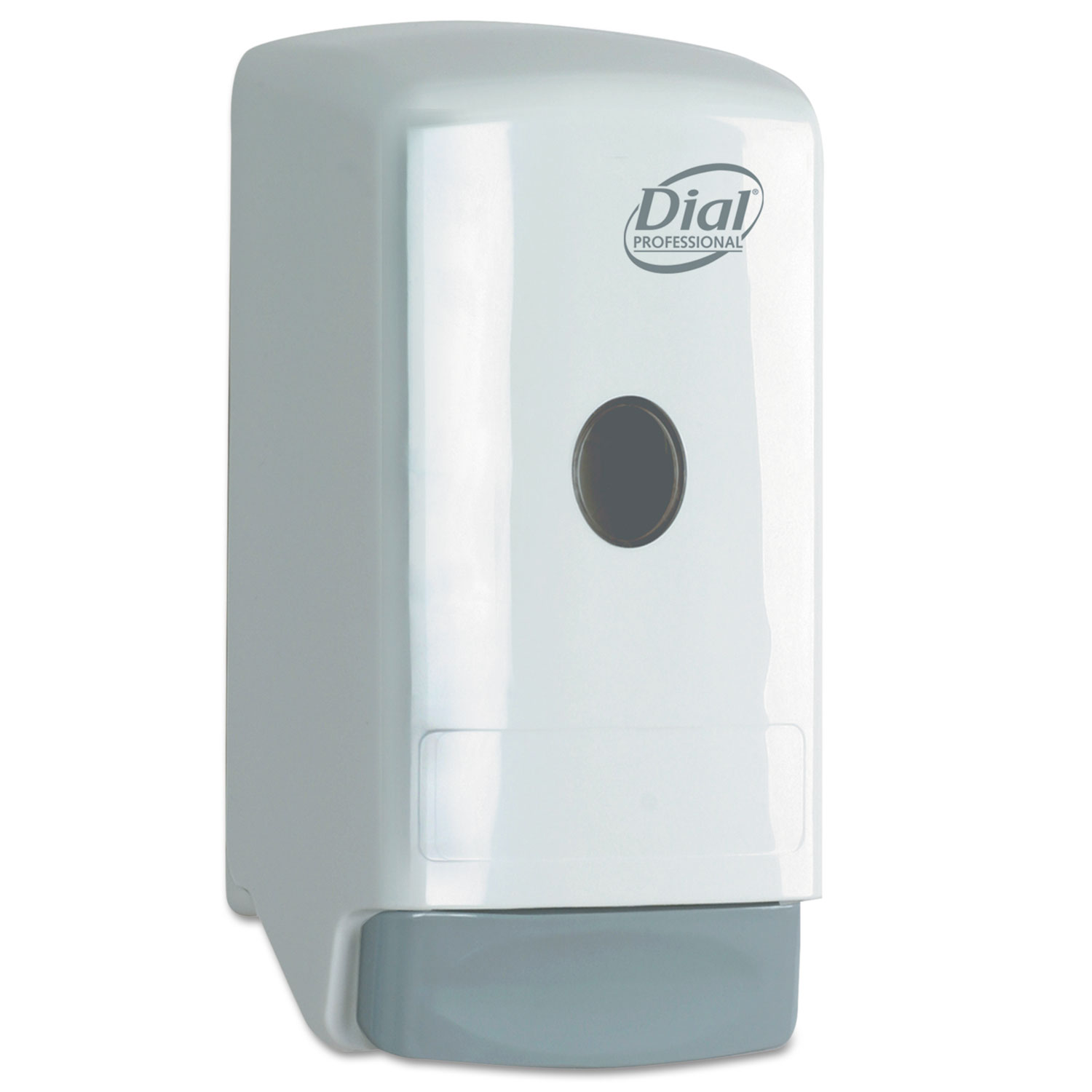  Dial Professional DIA 03226 Liquid Soap Dispenser, Model 22, 800 mL, 5.25 x 4.25 x 10.25, White (DIA03226) 
