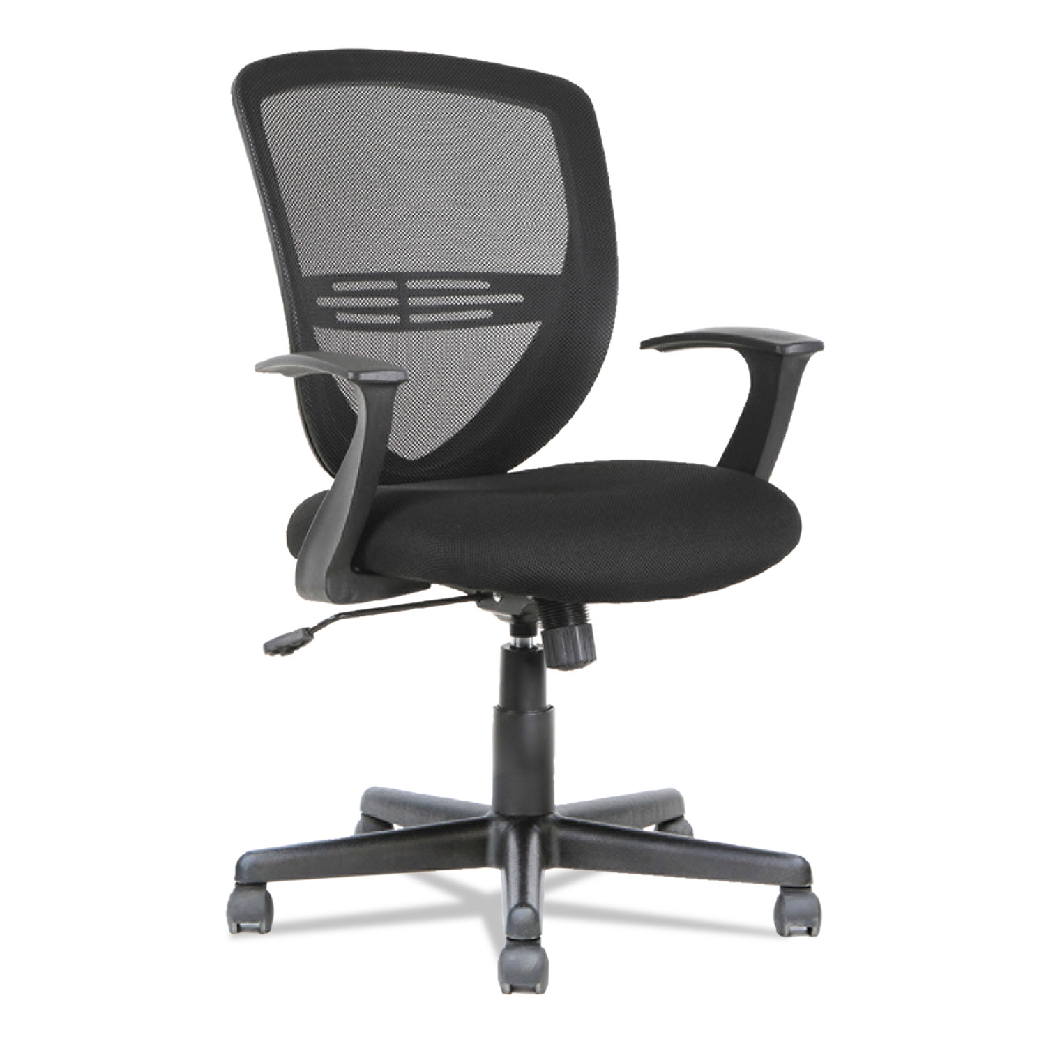  OIF OIFVS4717 Swivel/Tilt Mesh Mid-Back Task Chair, Supports up to 250 lbs., Black Seat/Black Back, Black Base (OIFVS4717) 