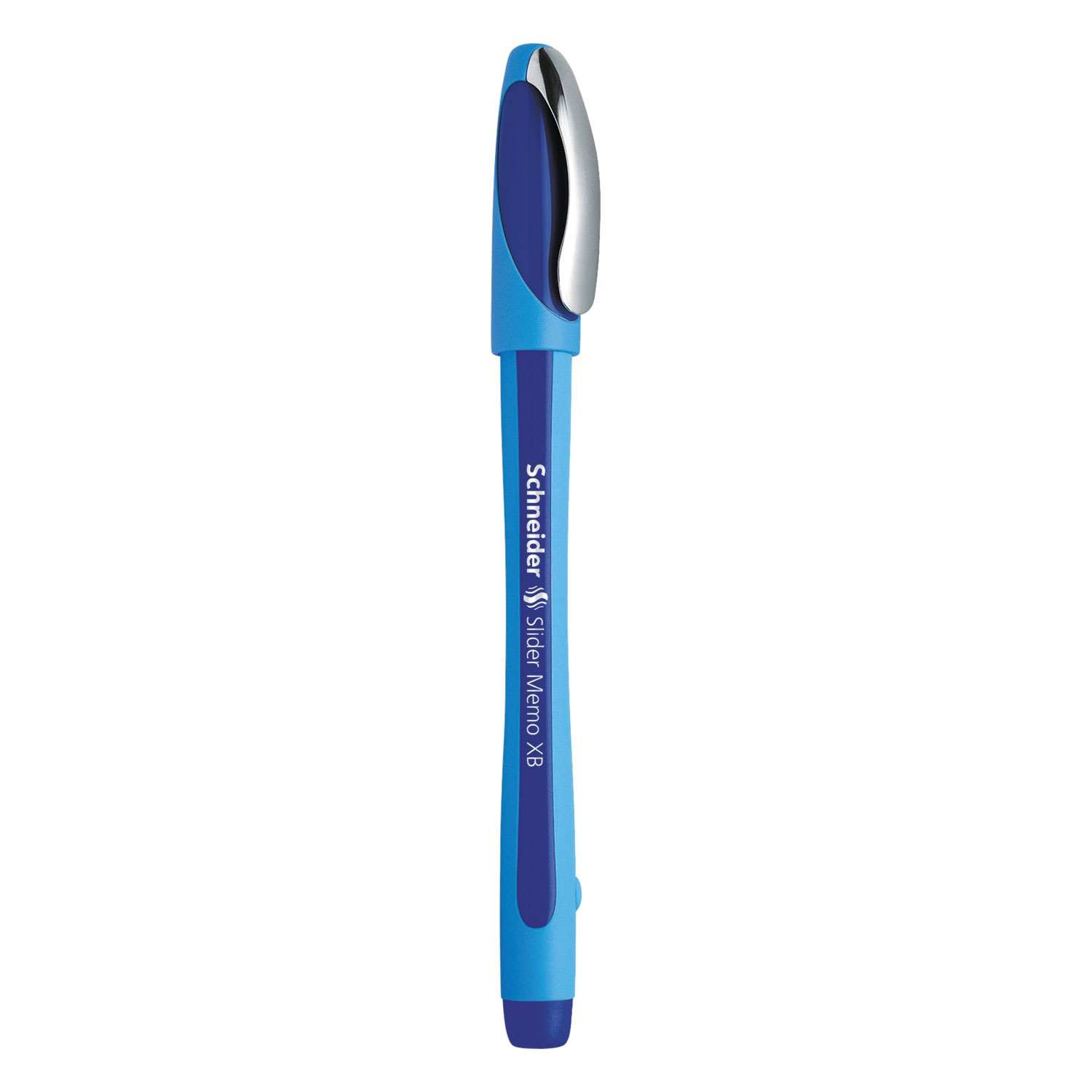  Stride 150203 Schneider Slider Memo XB Stick Ballpoint Pen, 1.4mm, Blue Ink, Blue Barrel, 10/Box (STW150203) 