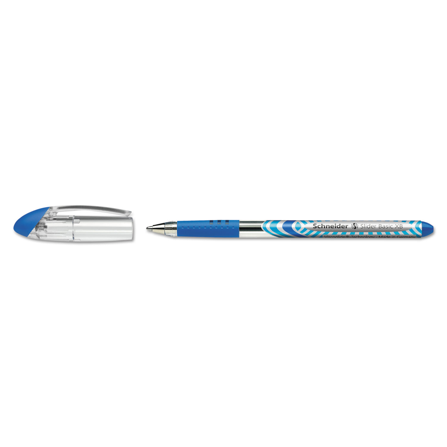 Schneider Slider Ballpoint Stick Pen, 1.4mm, Blue, 10/Box