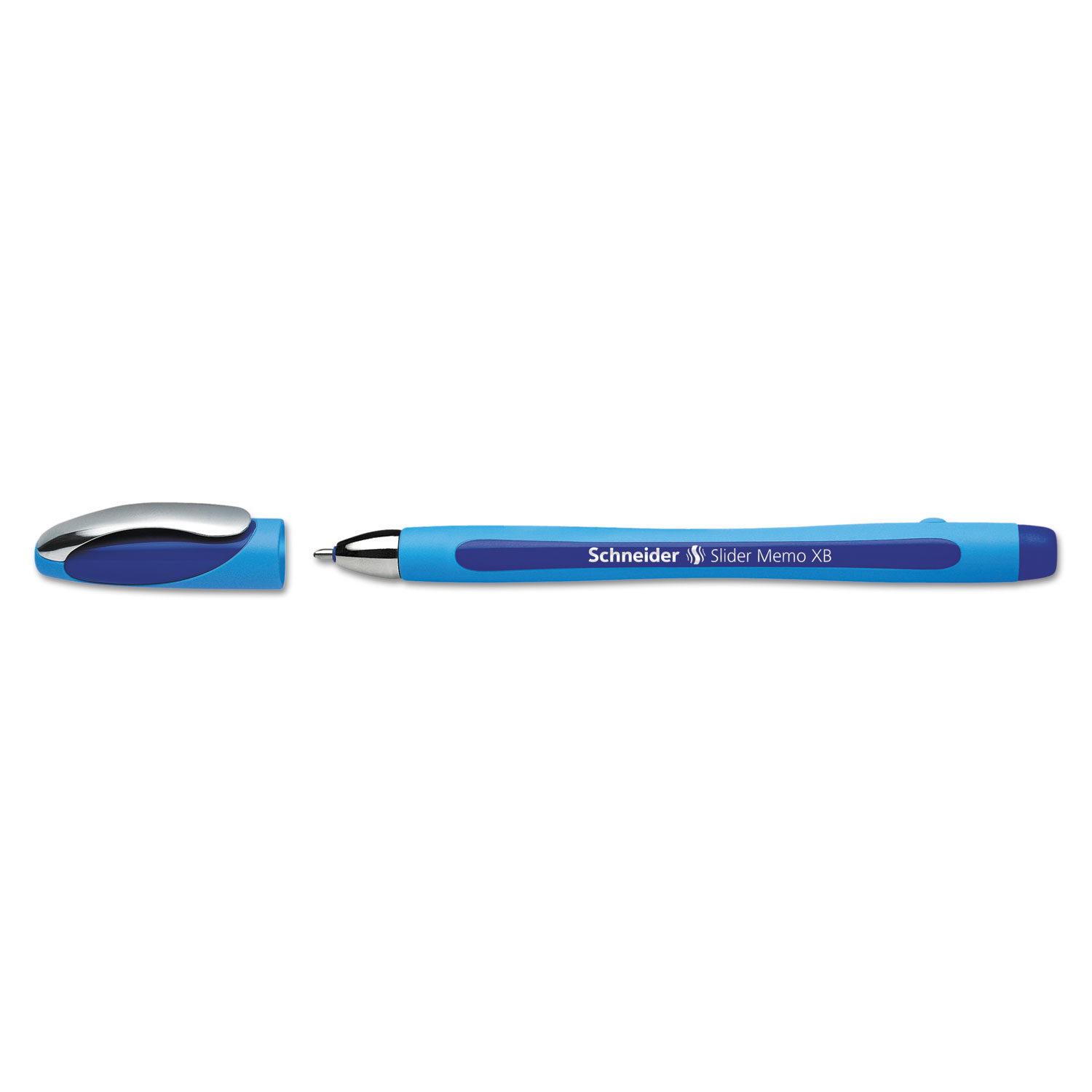Schneider Slider Memo XB Ballpoint Stick Pen, 1.4mm, Blue, 10/Box