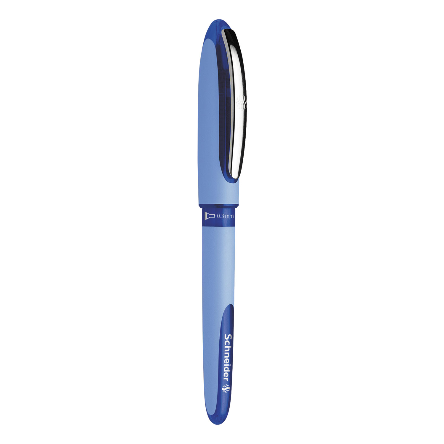  Stride 183403 Schneider One Hybrid Stick Roller Ball Pen, 0.3mm, Blue Ink/Barrel, 10/Box (STW183403) 