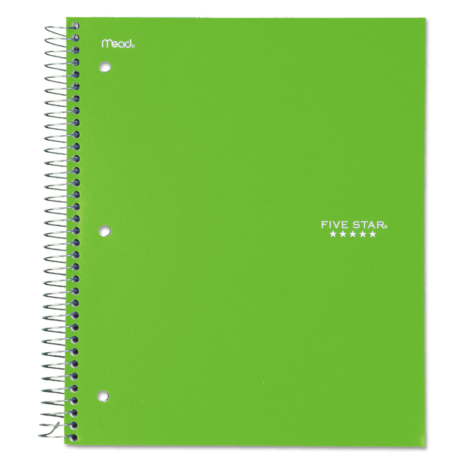 Trend Wirebound Notebook, College Ruled, 11 x 8 1/2, White, 3 Subject 150 Sheets