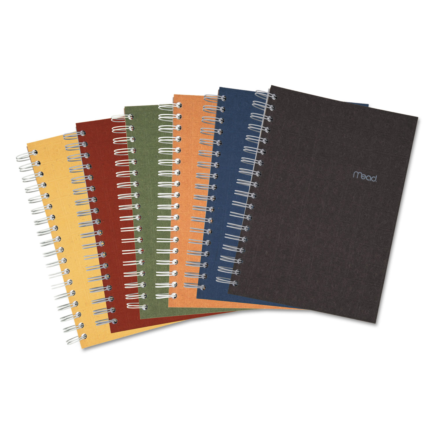  Mead 06674 Recycled Notebook, 1 Subject, Medium/College Rule, Assorted Color Covers, 9.5 x 6, 120 Sheets (MEA06674) 
