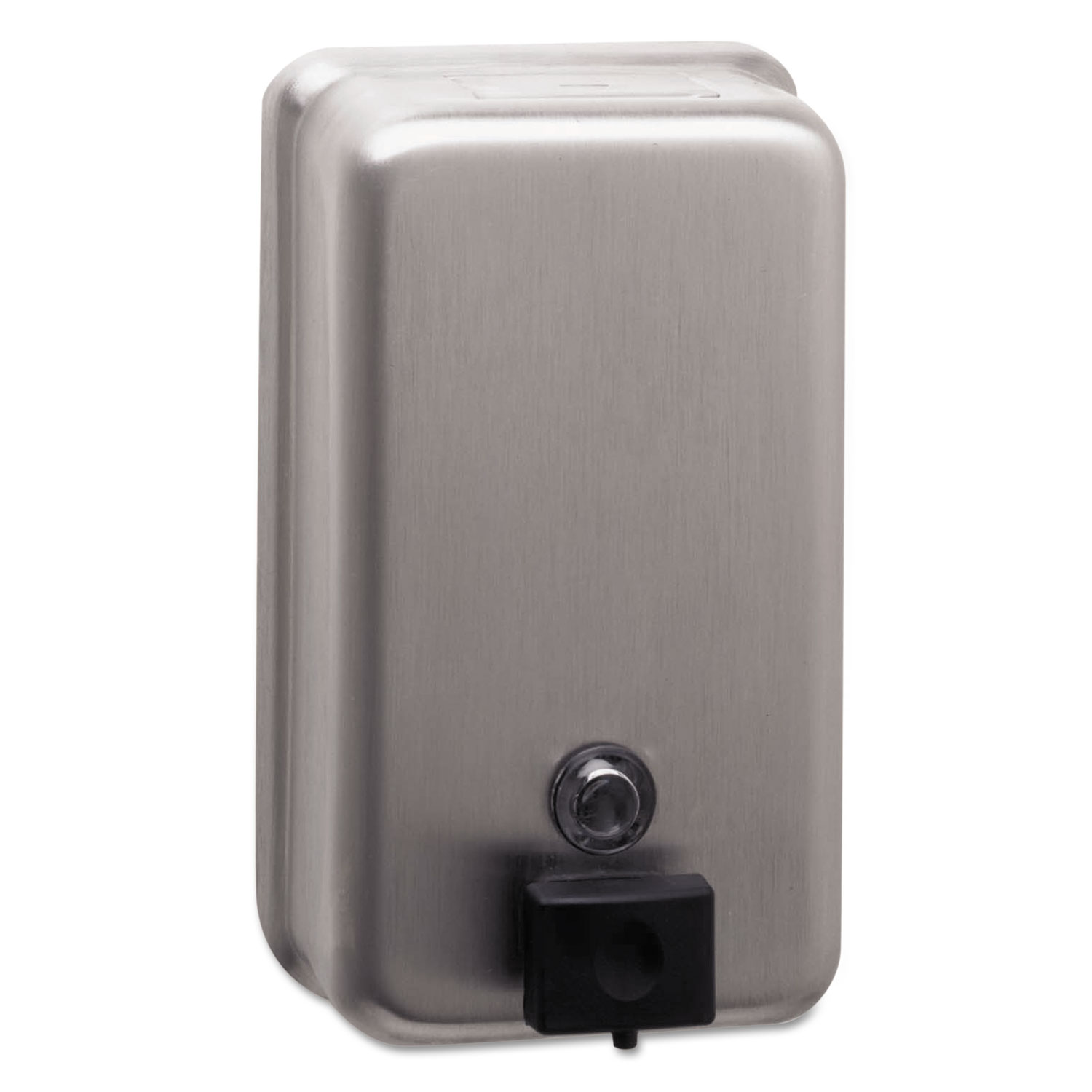  Bobrick 2111 ClassicSeries Surface-Mounted Soap Dispenser, 40 oz, 4.75 x 3.5 x 8.13, Stainless Steel (BOB2111) 