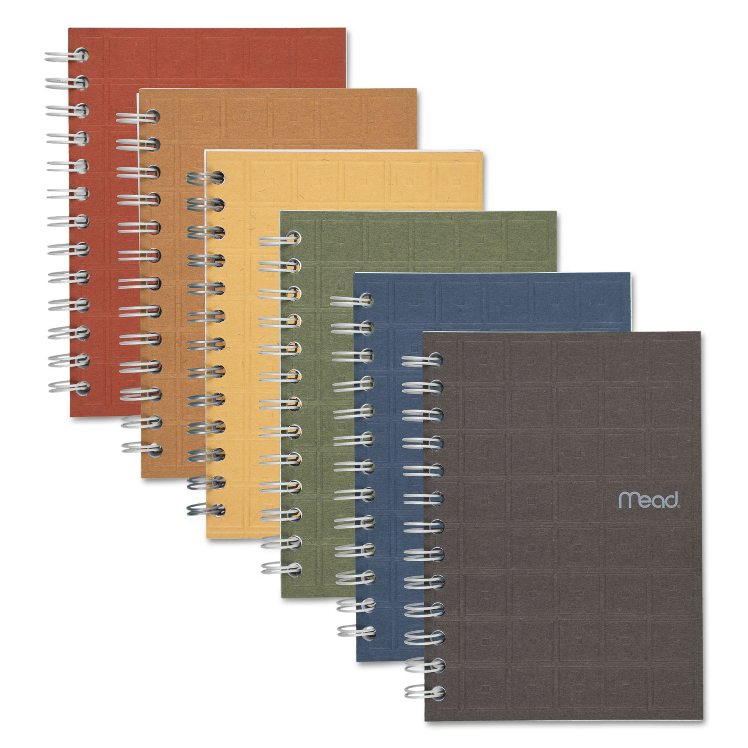  Mead 45186 Recycled Notebook, 1 Subject, Medium/College Rule, Assorted Color Covers, 7 x 5, 80 Sheets (MEA45186) 