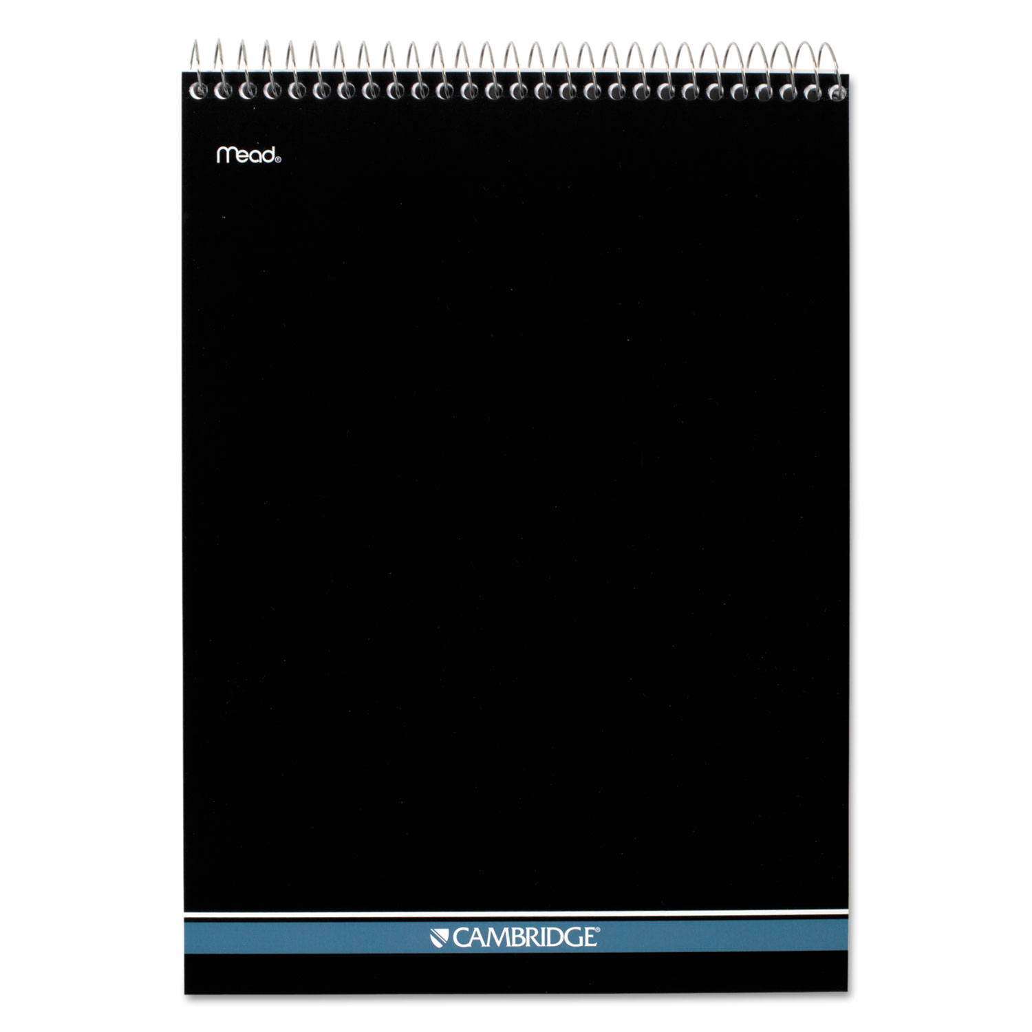  Cambridge 59006 Stiff-Back Wire Bound Notebook, 1 Subject, Wide/Legal Rule, White/Blue Cover, 8.5 x 11.5, 70 Sheets (MEA59006) 