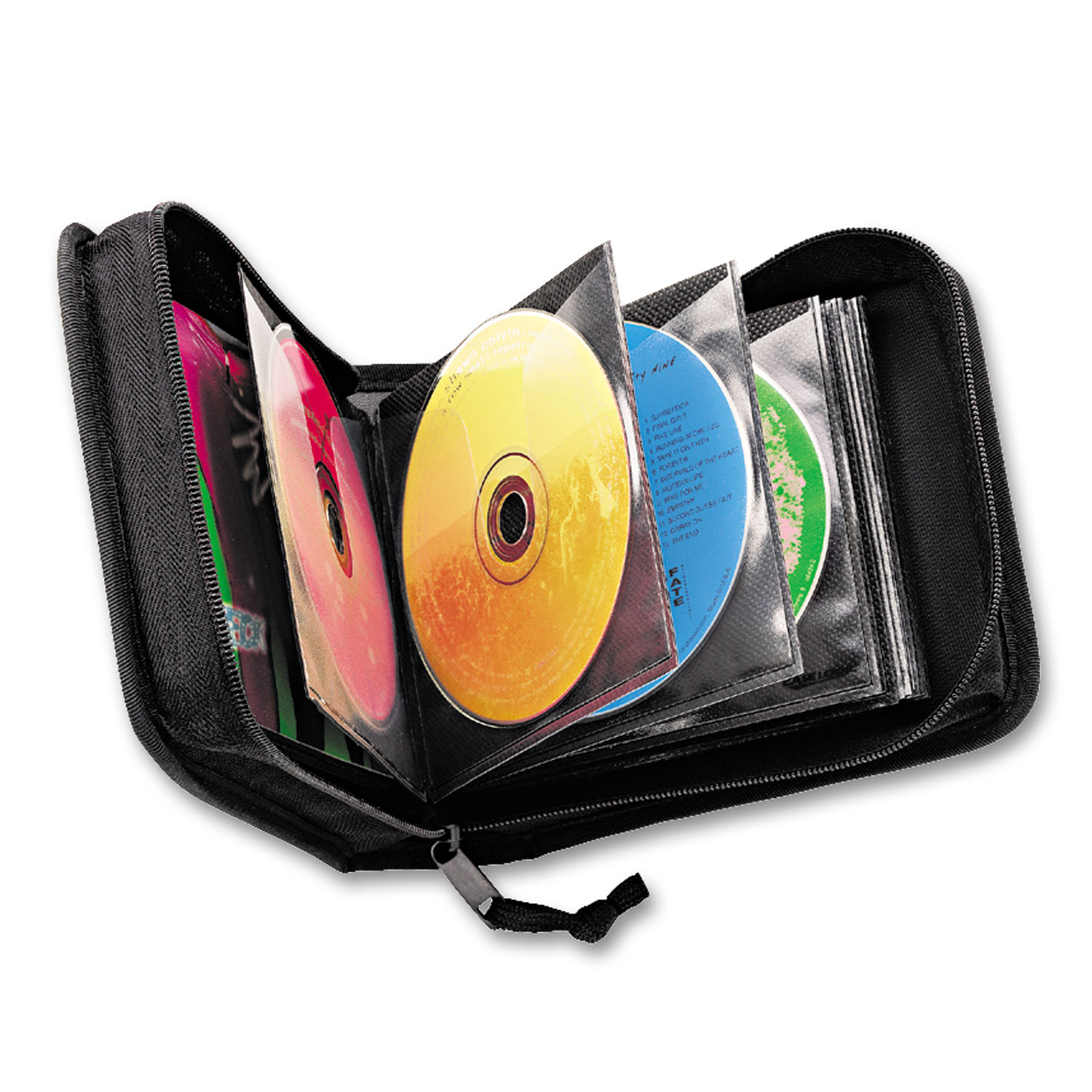 CD/DVD Wallet, Holds 32 Discs, Black