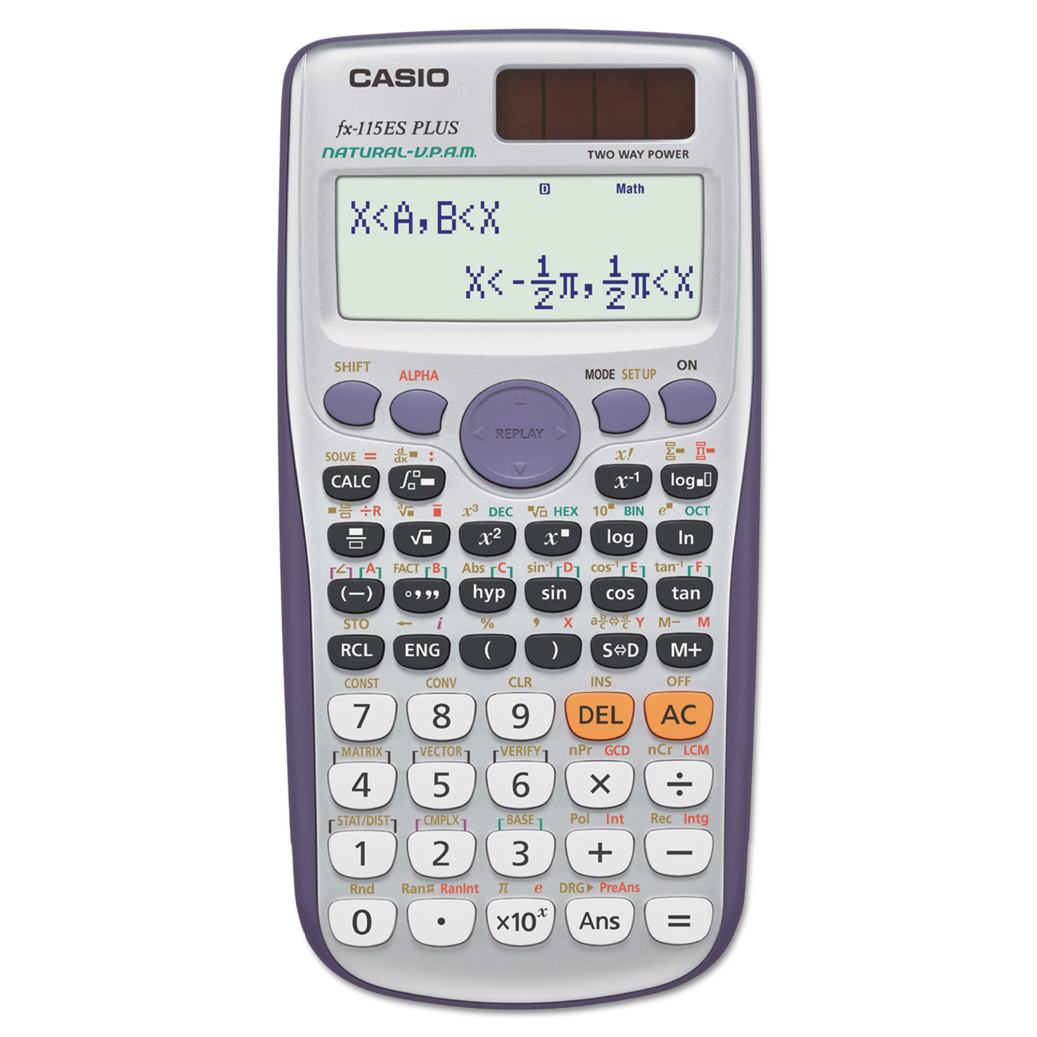  Casio FX115ESPLUS FX-115ESPLUS Advanced Scientific Calculator, 10-Digit Natural Textbook Display (CSOFX115ESPLUS) 