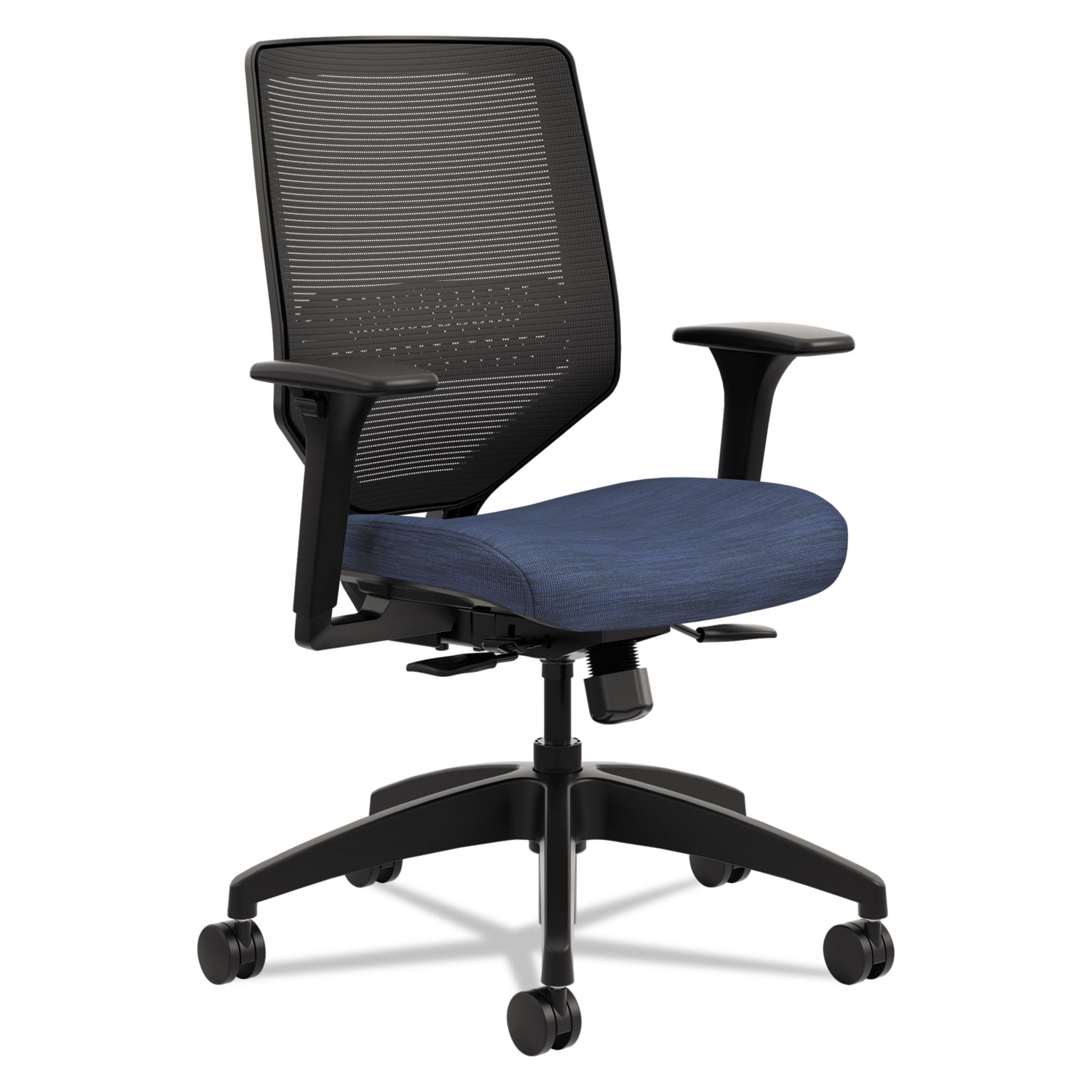  HON SVM1ALC90TK Solve Series Mesh Back Task Chair, Supports up to 300 lbs., Midnight Seat, Black Back, Black Base (HONSVM1ALC90TK) 
