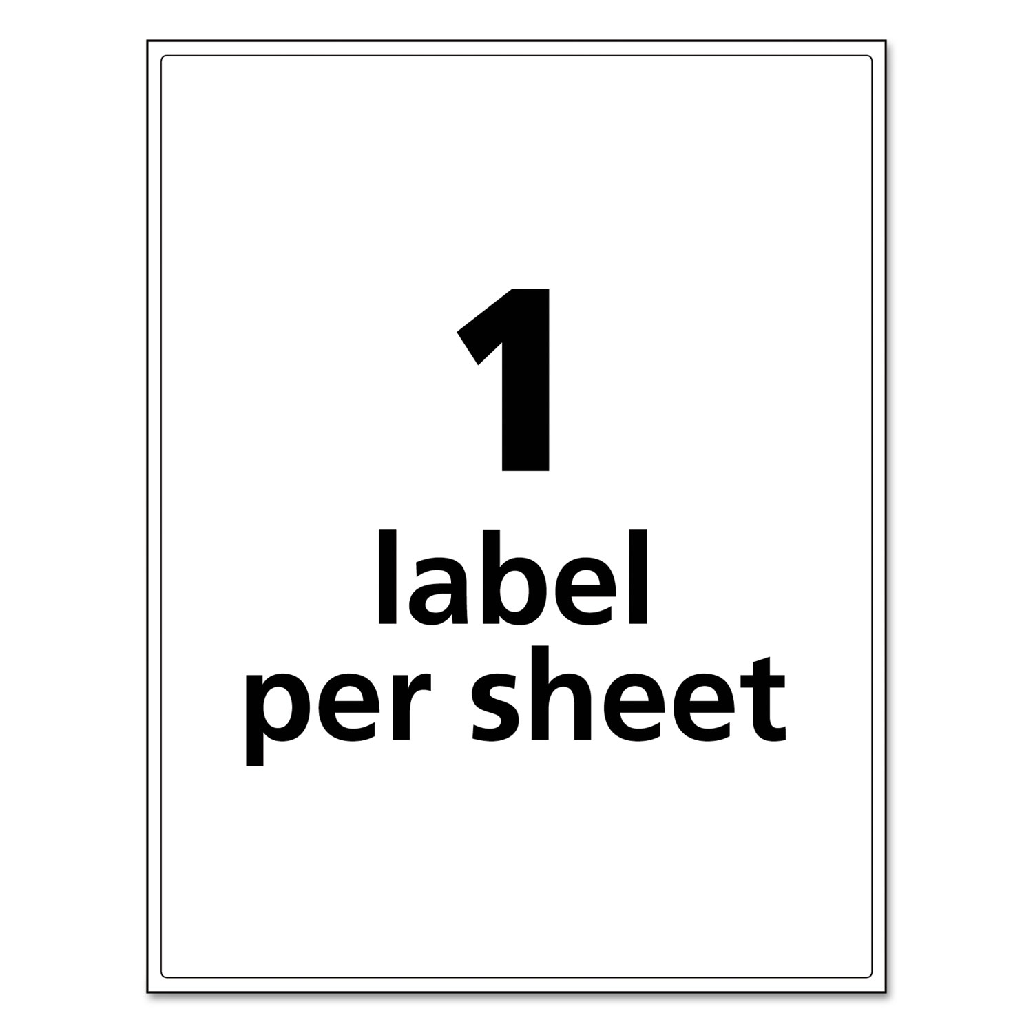 Full-Sheet UltraDuty GHS Chemical Labels, Laser, 8 1/2 x 11, White, 500/Box
