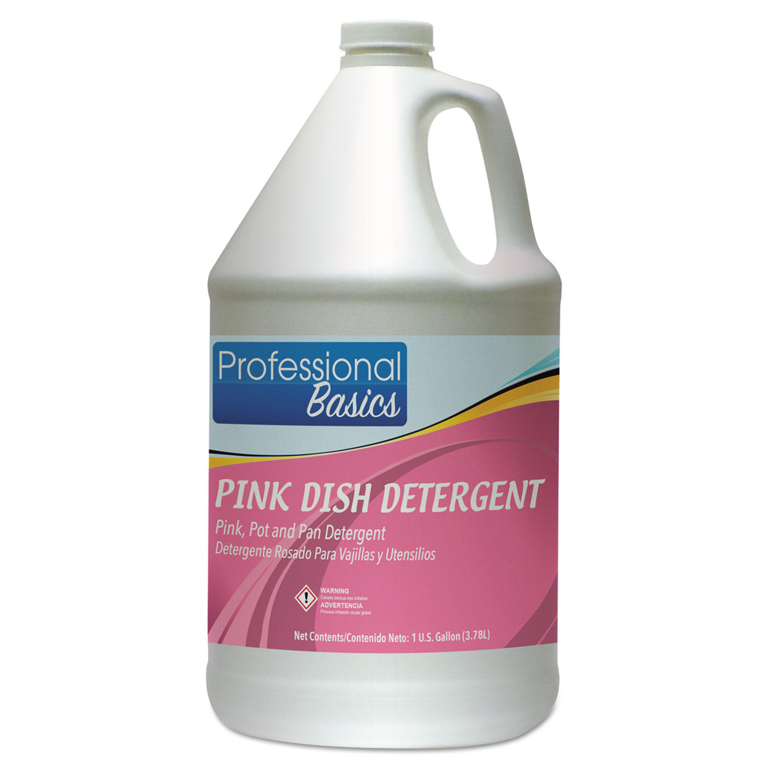 Professional Basics Pink Dishwashing Detergent, Bouquet, 1 gal Bottle