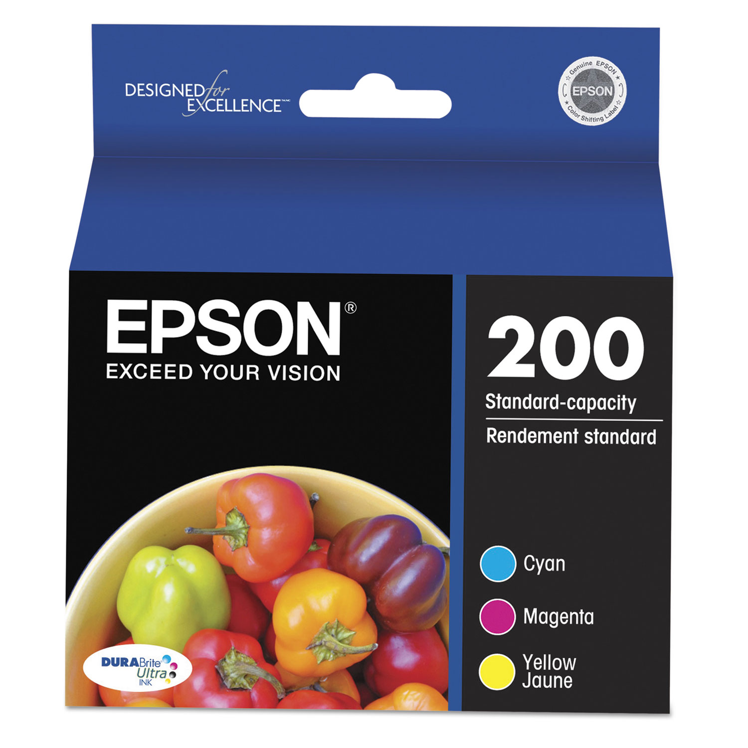  Epson T200520S T200520S (200) DURABrite Ultra Ink, 165 Page-Yield, Cyan; Magenta; Yellow (EPST200520S) 