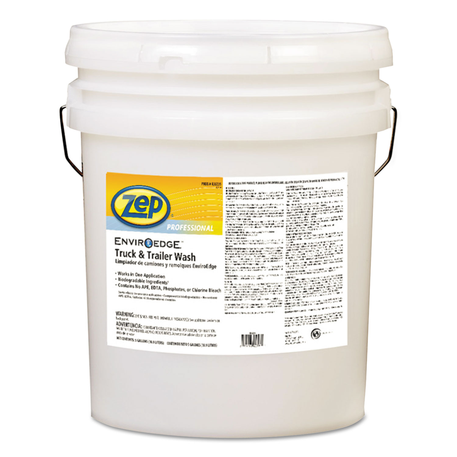  Zep Professional 1047673 EnviroEdge Truck and Trailer Wash, 5 gal Pail (ZPE1047673) 