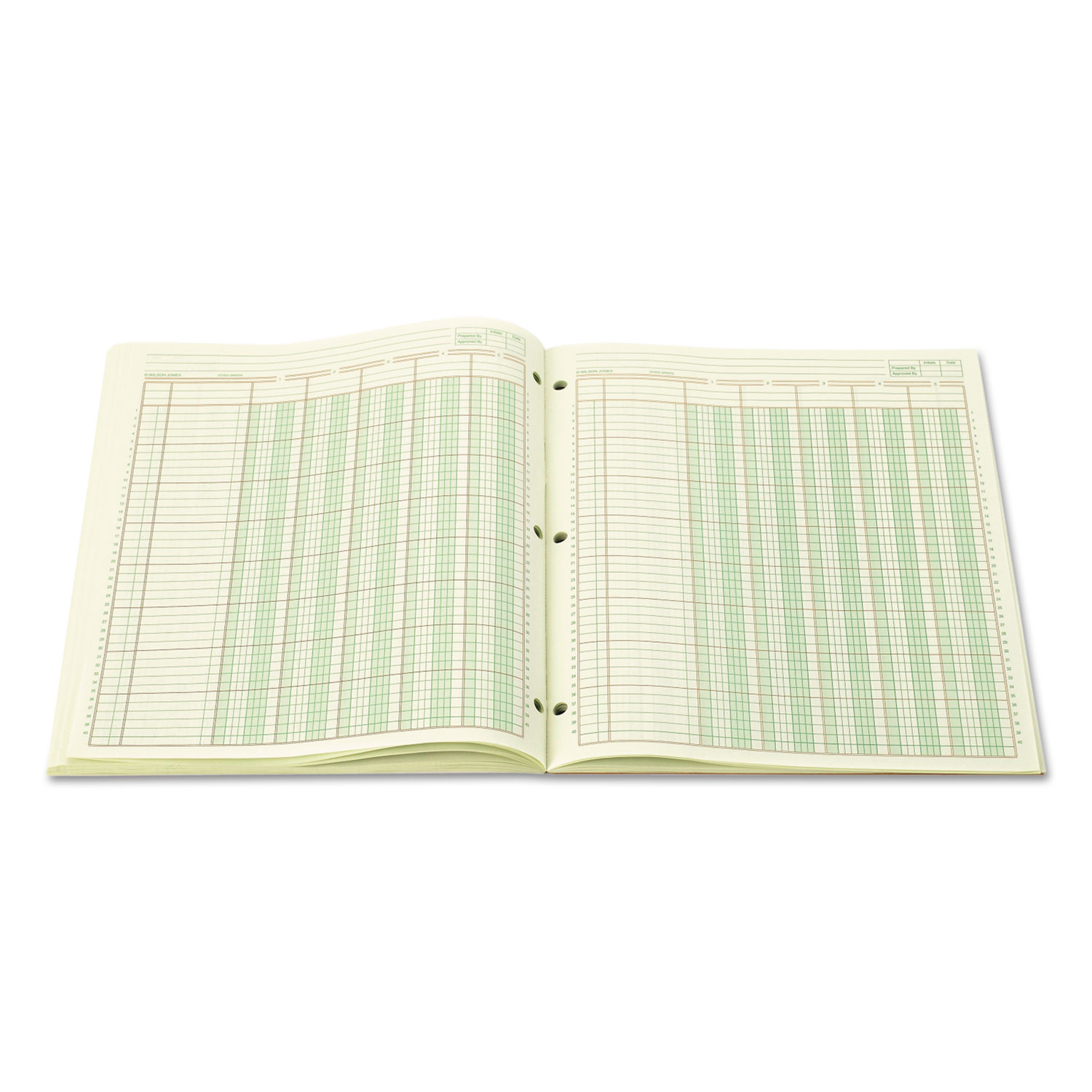 Accounting Pad, Five Eight-Unit Columns, 8-1/2 x 11, 50-Sheet Pad