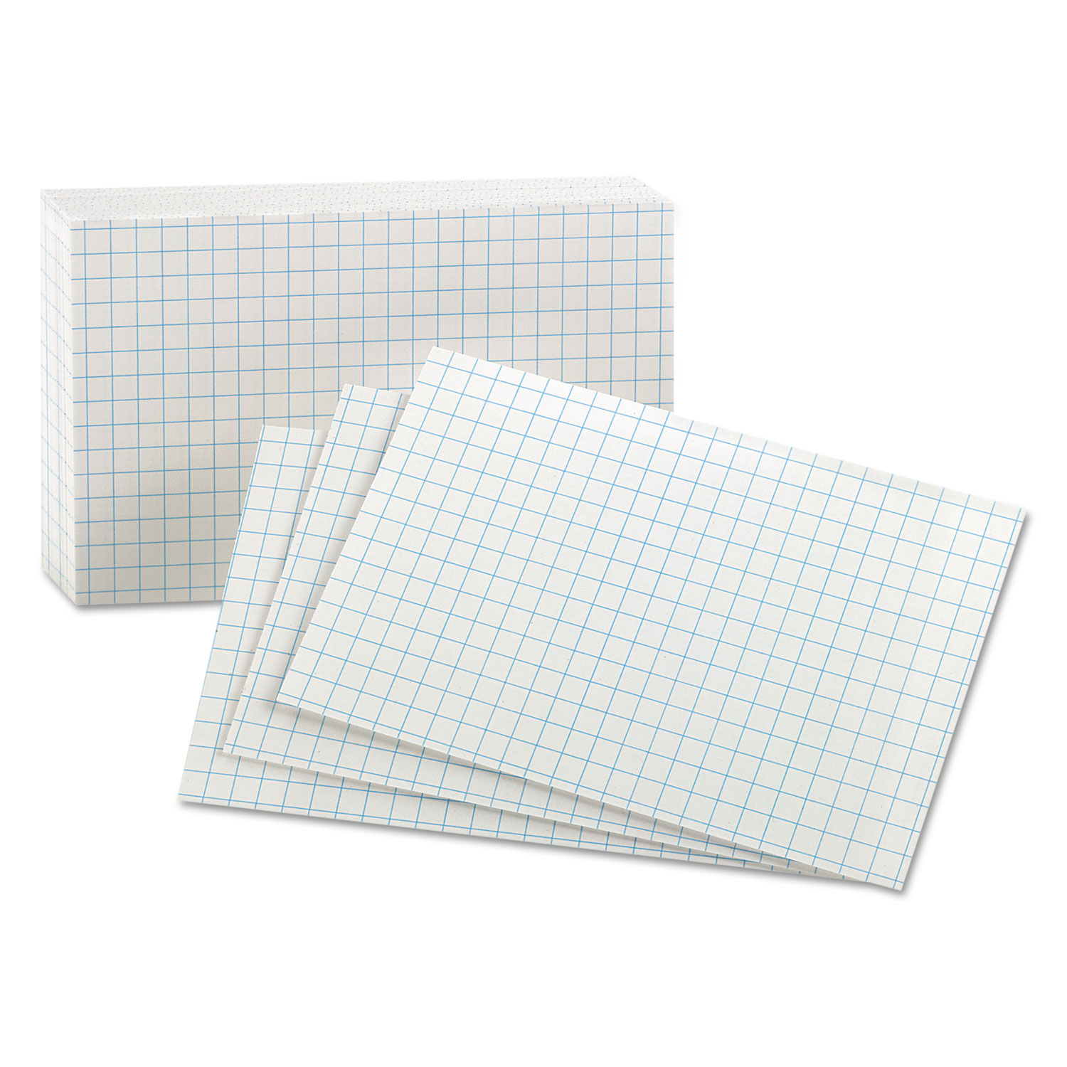  Oxford 02035EE Grid Index Cards, 3 x 5, White, 100/Pack (OXF02035) 
