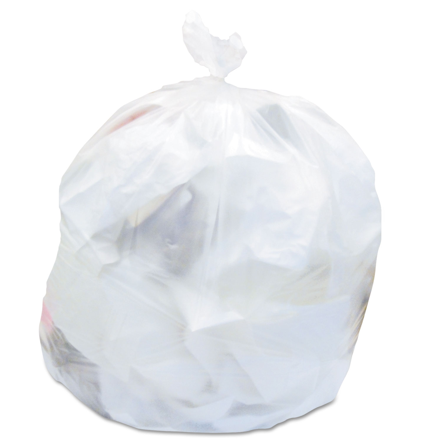 60 Gal. Natural Trash Bags, 14 Mic 38 in. x 60 in., 10 Rolls of 20 Bags,  200/Carton