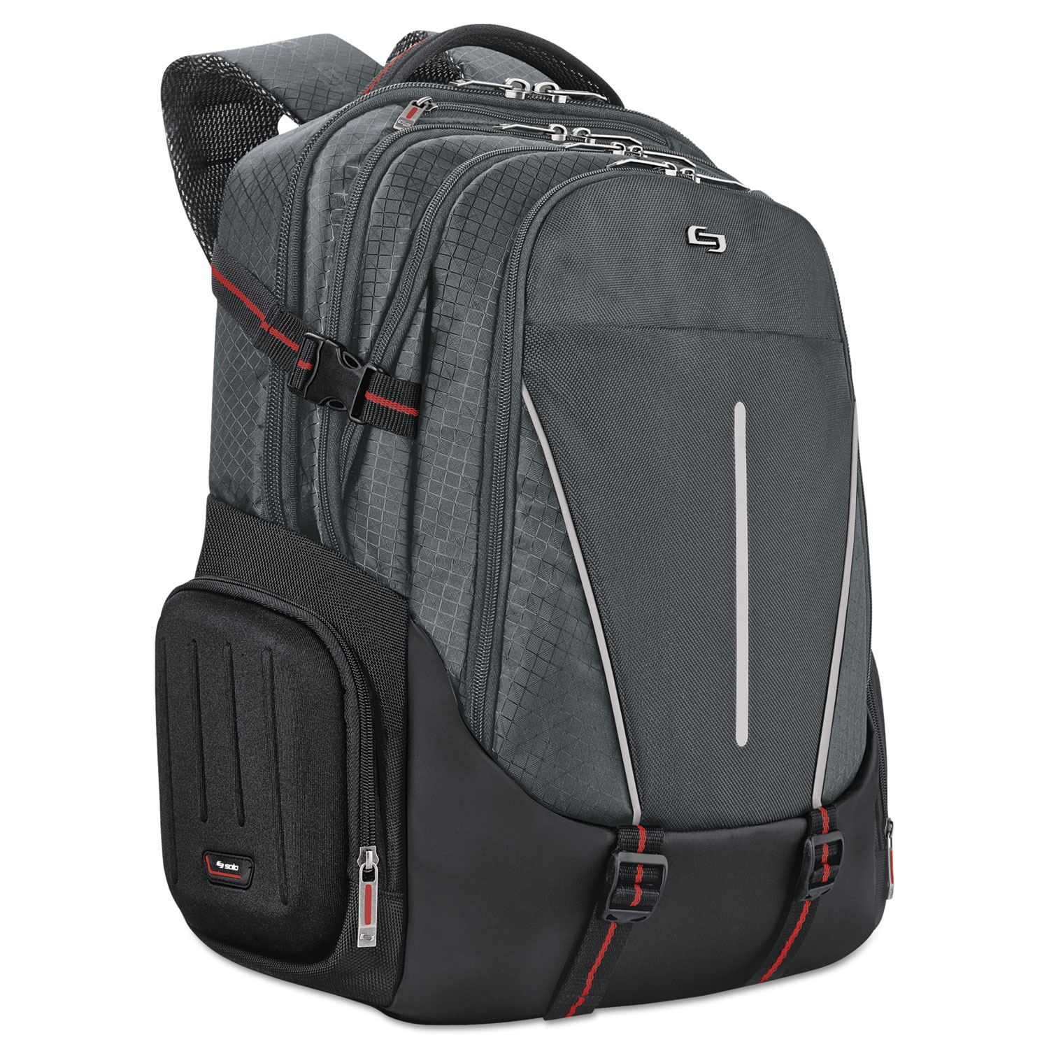 Active Laptop Backpack, 17.3, 12 1/2 x 6 1/2 x 19, Black