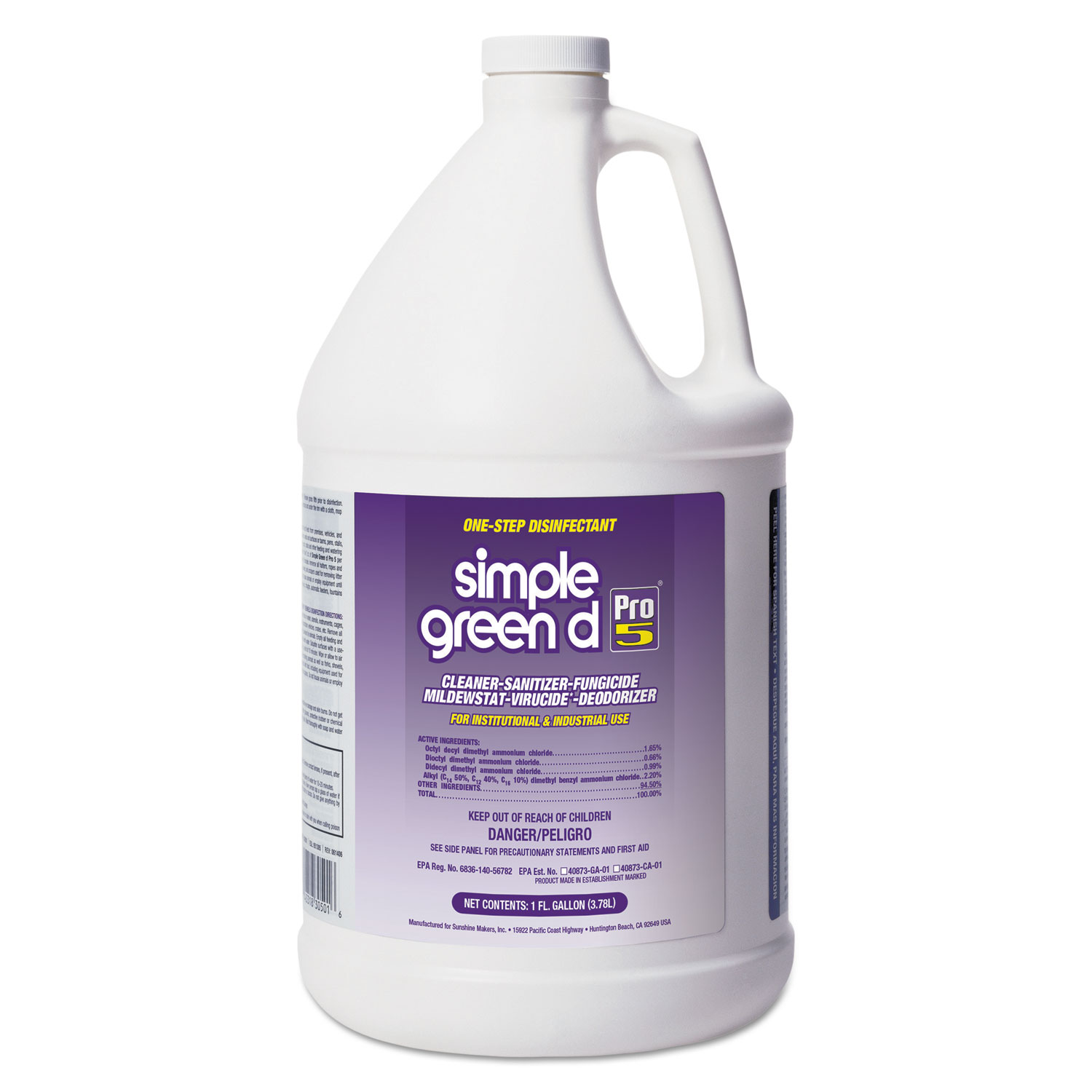  Simple Green 3410000430501 d Pro 5 Disinfectant, 1 gal Bottle (SMP30501CT) 