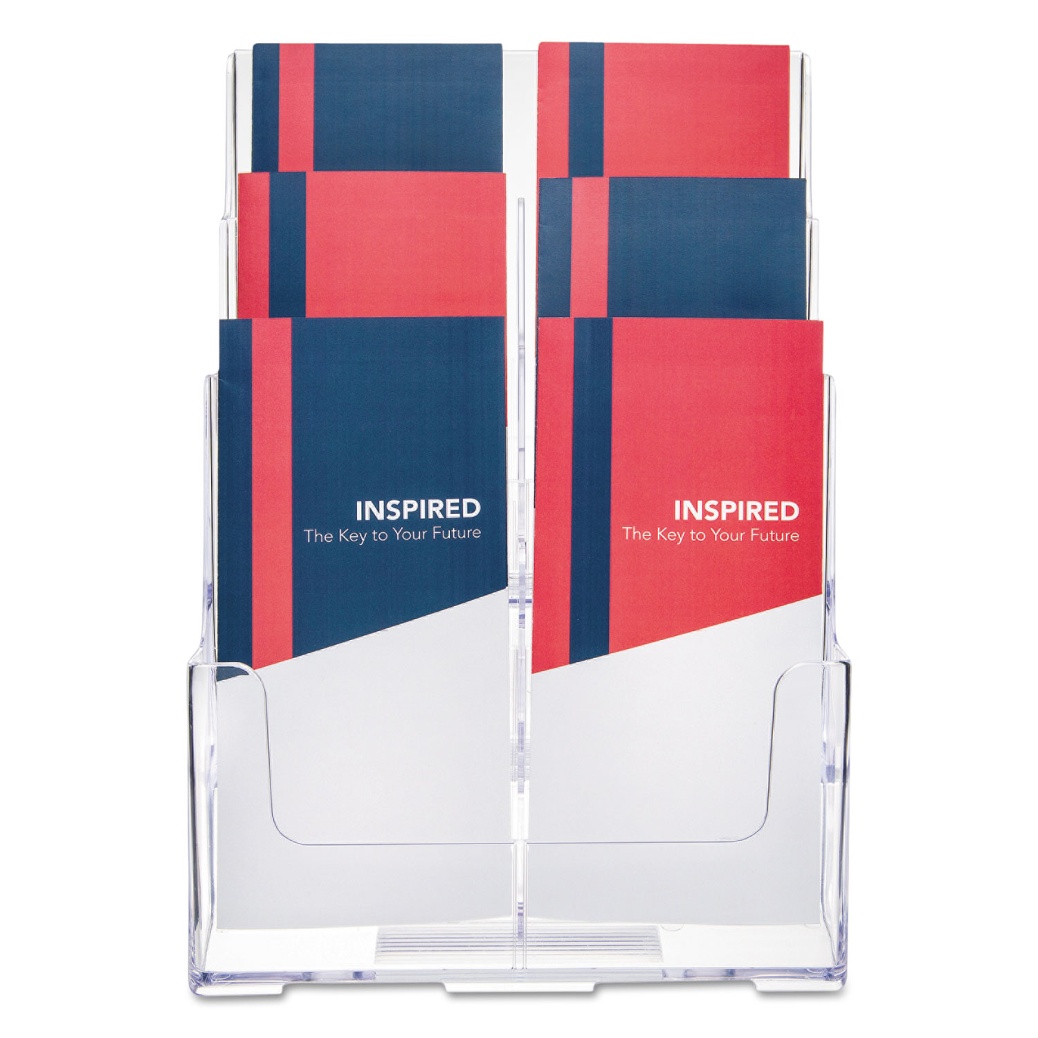 6-compartment-docuholder-leaflet-size-9-63w-x-6-25d-x-12-63h-clear