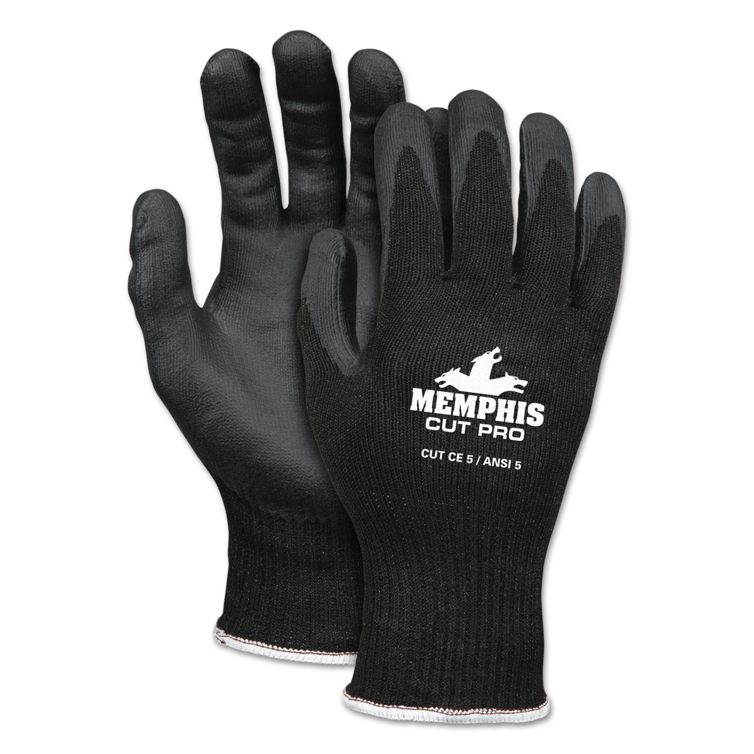  MCR Safety 92720NFXL Cut Pro 92720NF Gloves, X-Large, Black, HPPE/Nitrile Foam (CRW92720NFXL) 