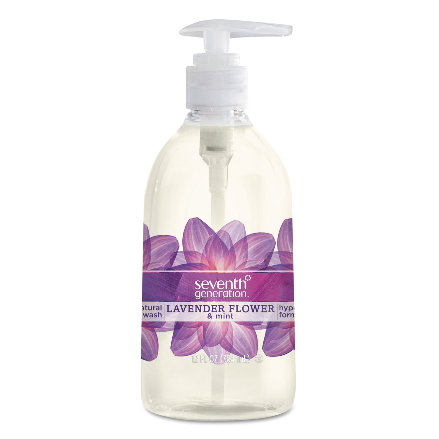  Seventh Generation SEV 22926 Natural Hand Wash, Lavender Flower & Mint, 12 oz Pump Bottle (SEV22926) 