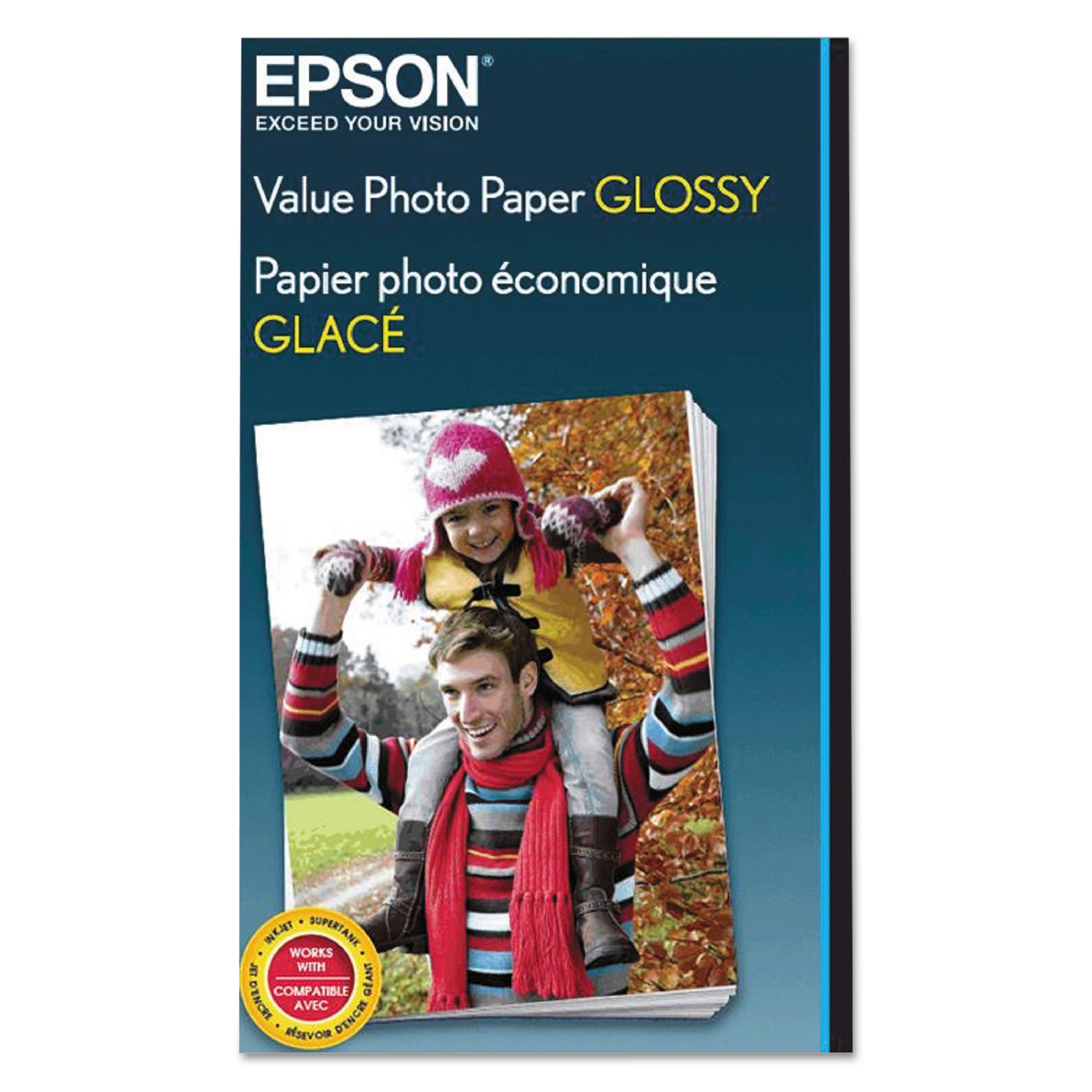 Value Glossy Photo Paper, 9.1 mil, 4 x 6, Glossy White, 100/Pack