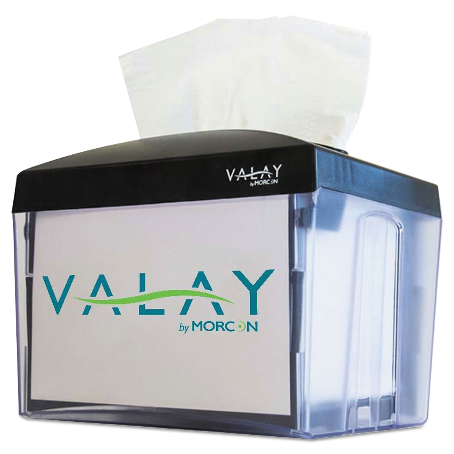  Morcon Tissue NT111EA Valay Table Top Napkin Dispenser, 6.25 x 8 x 6.5, Black (MORNT111EA) 