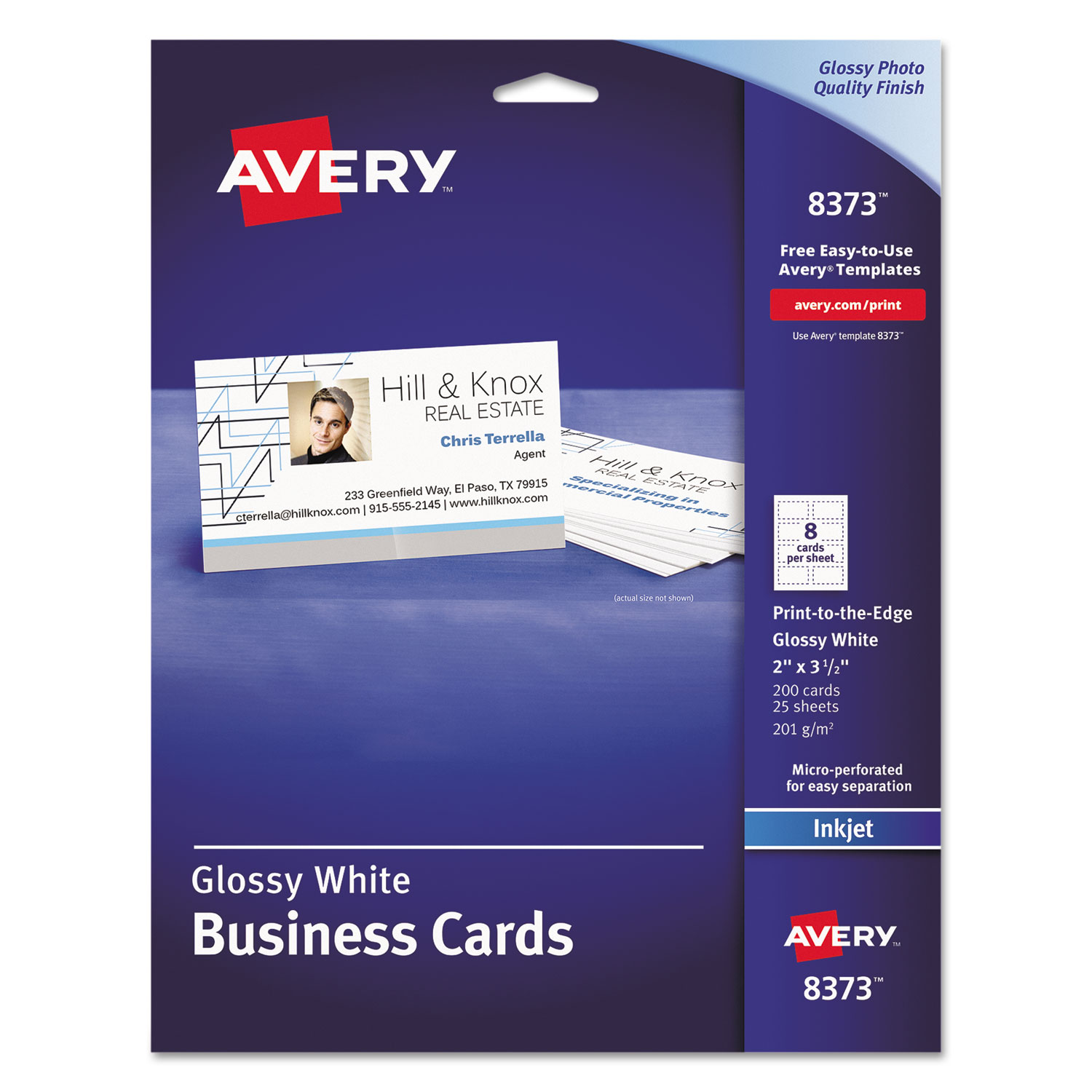 Print To The Edge Microperf Business Cards By Avery