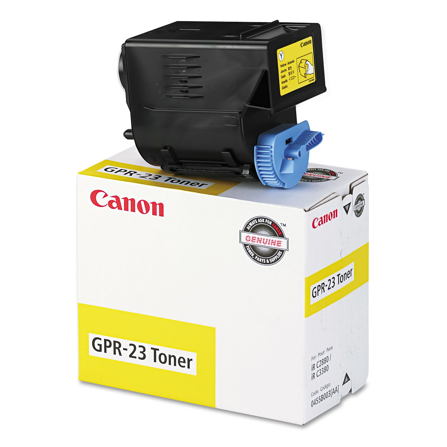  Canon 0455B003AA 0455B003AA (GPR-23) Toner, 14000 Page-Yield, Yellow (CNM0455B003AA) 