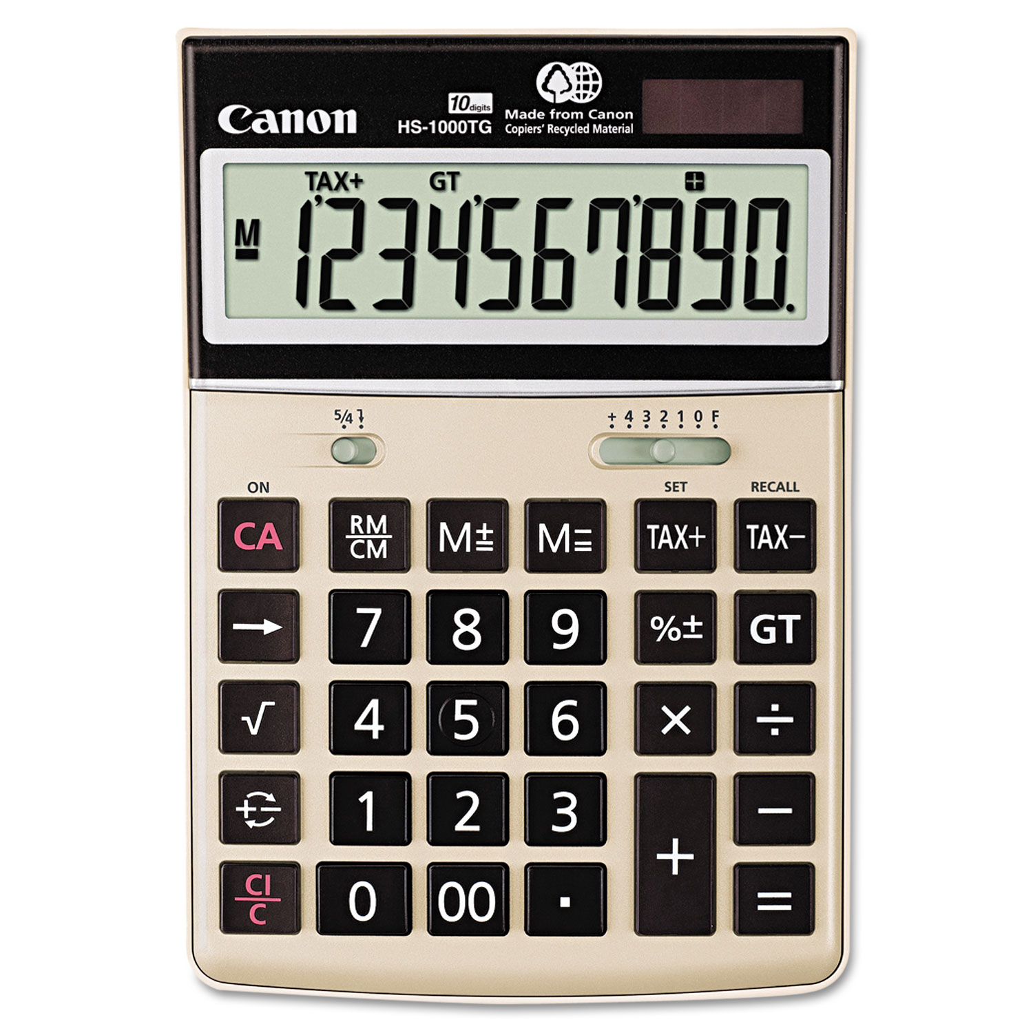 HS-1000TG Desktop Calculator, 10-Digit LCD