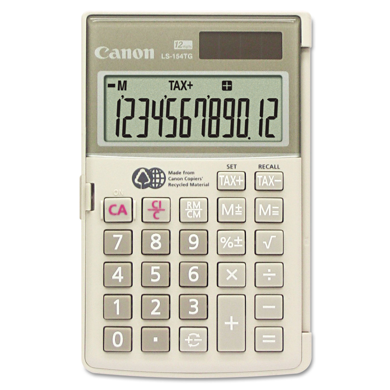  Canon 1075B004 LS154TG Handheld Calculator, 12-Digit LCD (CNM1075B004) 