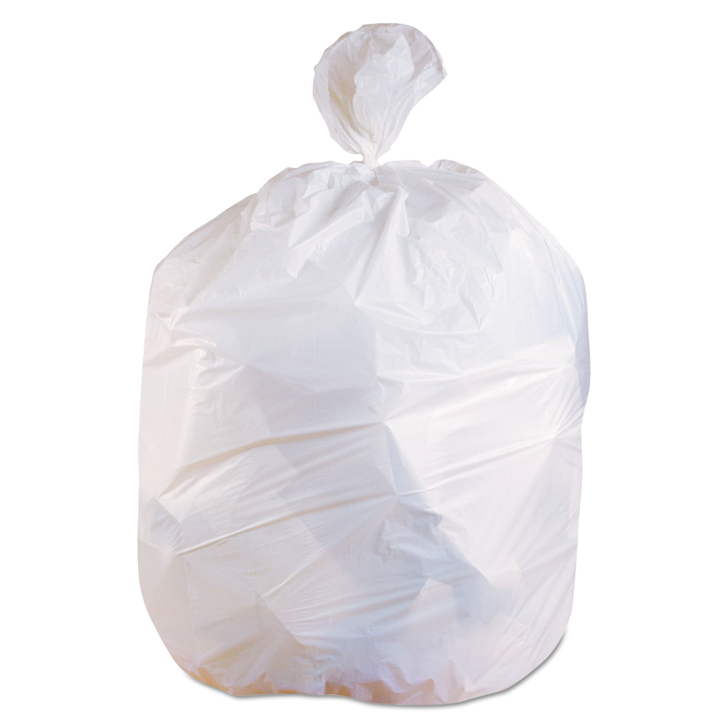 Low-Density Can Liners, 12-16 gal, .5 Mil, 24 x 32, White, 500/Carton