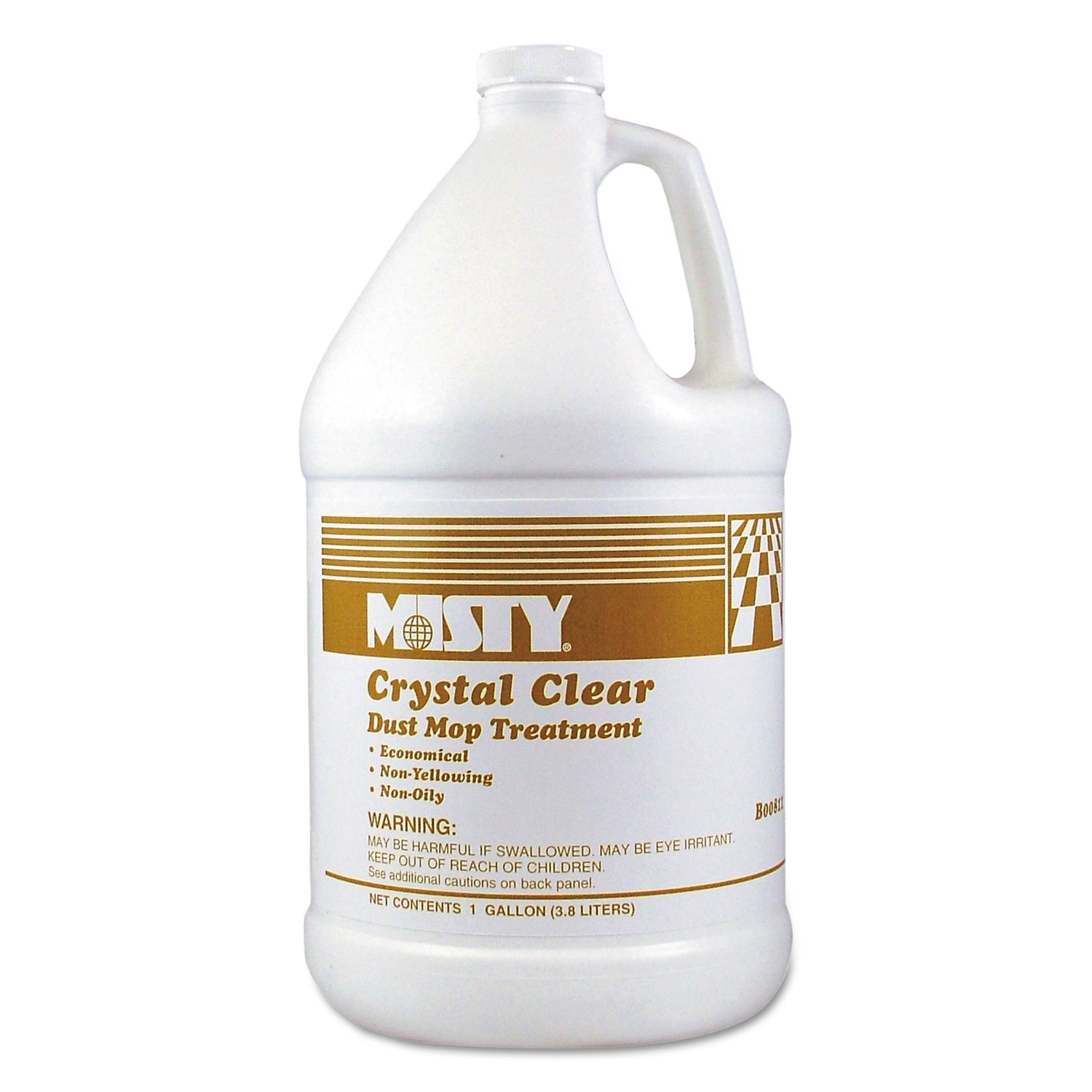 Misty 1003411 Crystal Clear Dust Mop Treatment, Slightly Fruity Scent, 1 gal Bottle (AMR1003411EA) 