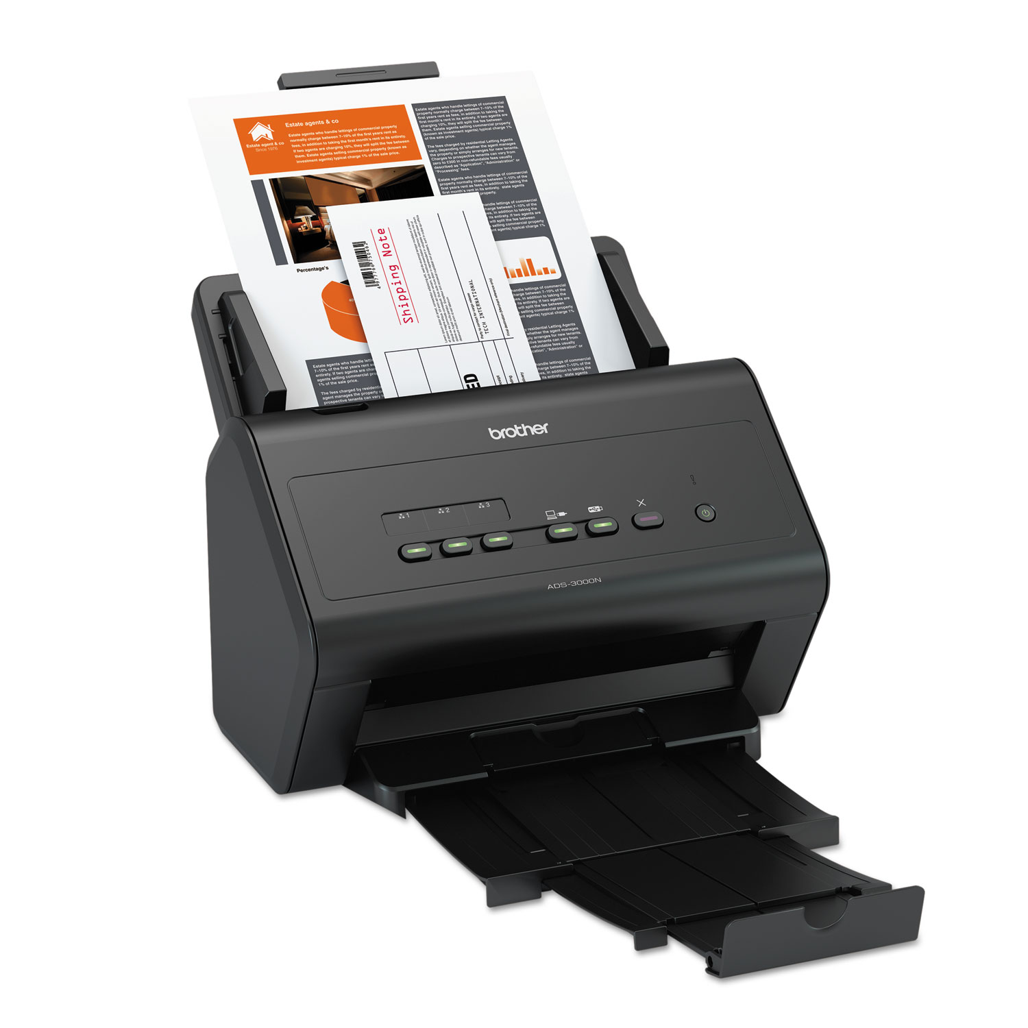  Brother ADS3000N ADS3000N High-Speed Network Document Scanner for Mid- to Large-Size Workgroups (BRTADS3000N) 