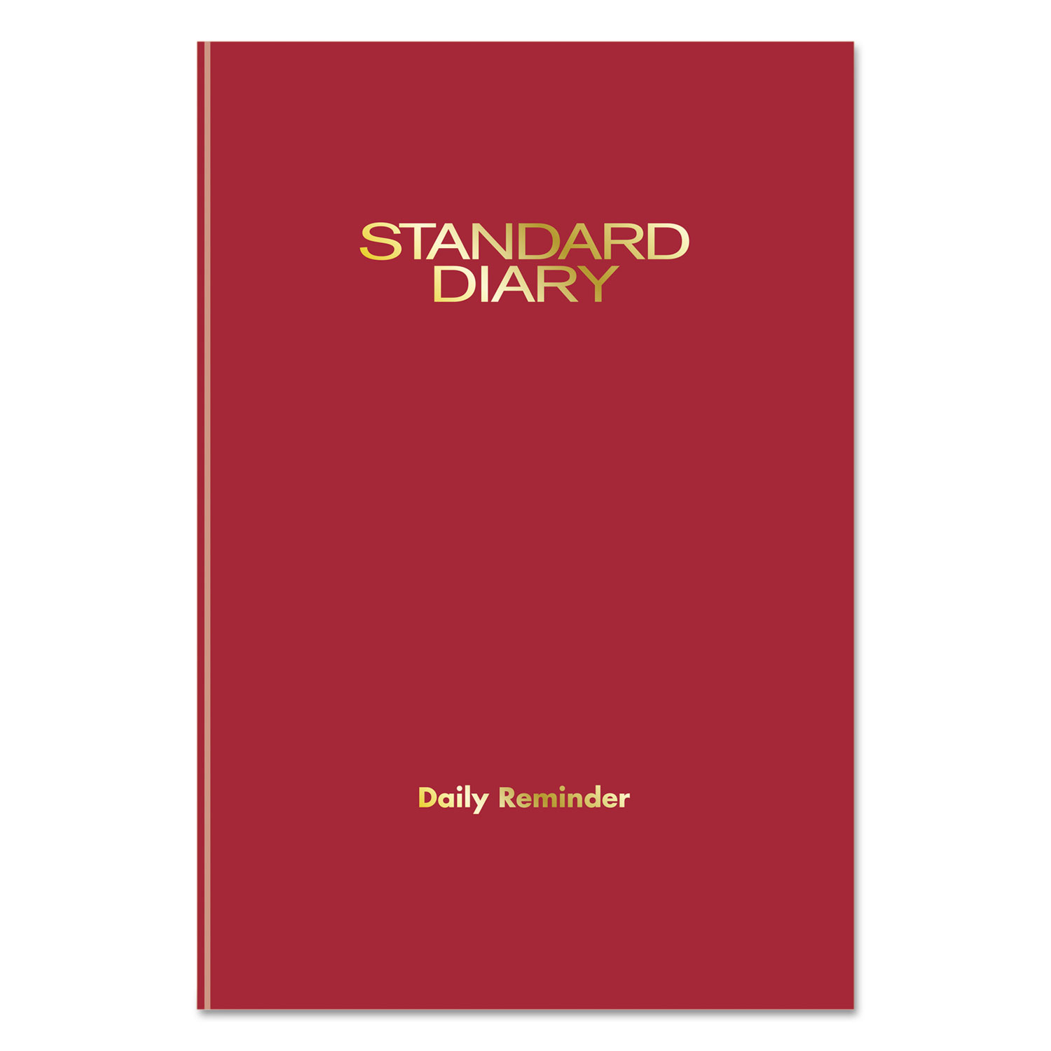 Standard Diary Recycled Daily Reminder, Red, 5 1/8 x 7 1/2, 2018