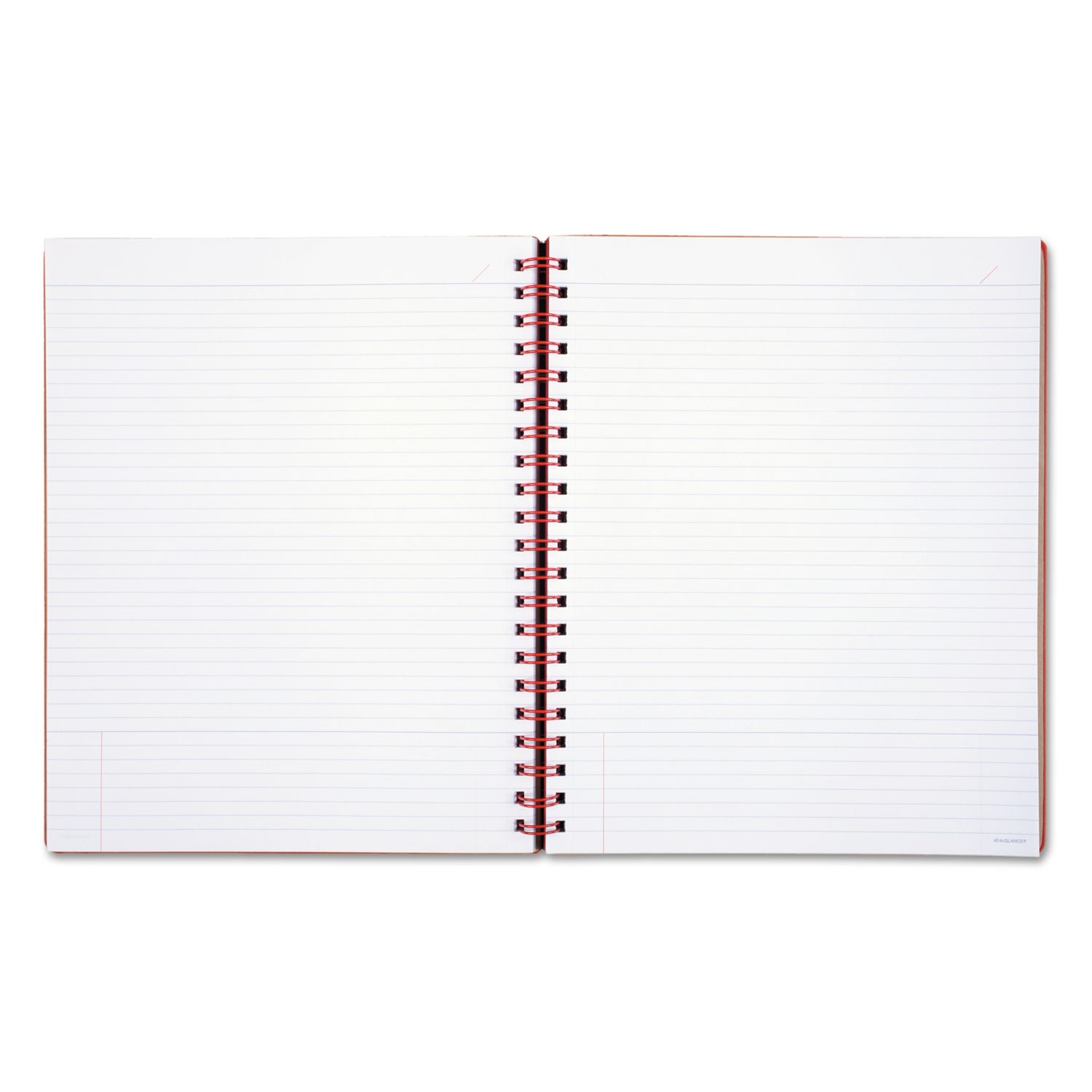 Collection Twinwire Notebook, 1 Subject, Wide/Legal Rule, Tan/Red Cover, 11 x 8.75, 80 Pages
